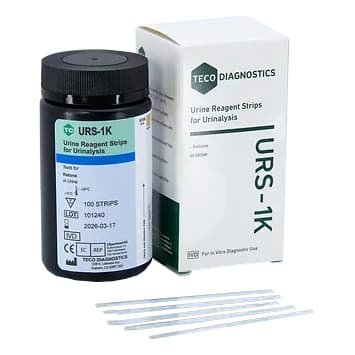 Teco Ketone URS-1K Reagent Strips for Urinalysis
