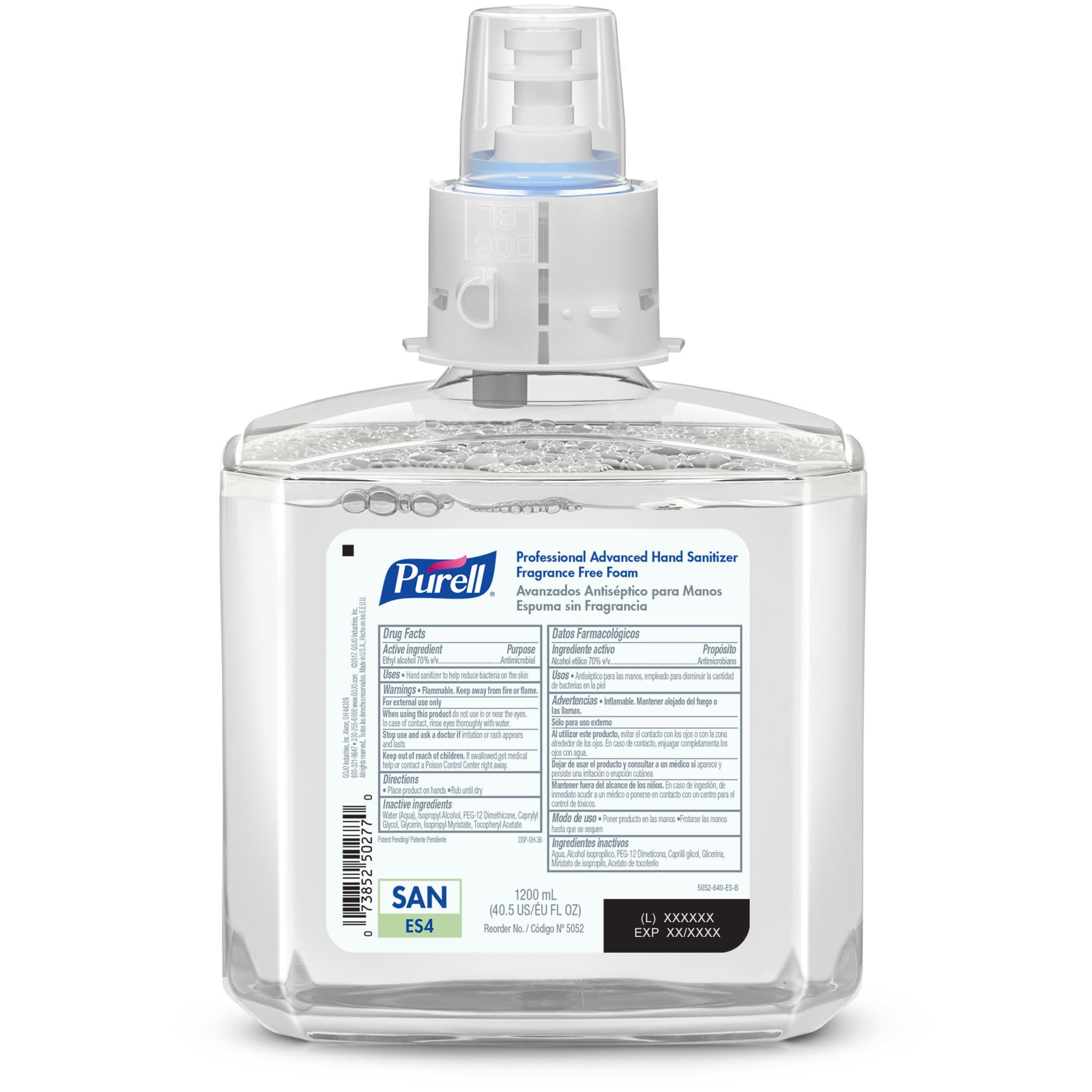 Purell Advanced Hand Sanitizer Refill for ES4 Dispenser, 1200 mL - Case of 2 - Image 2