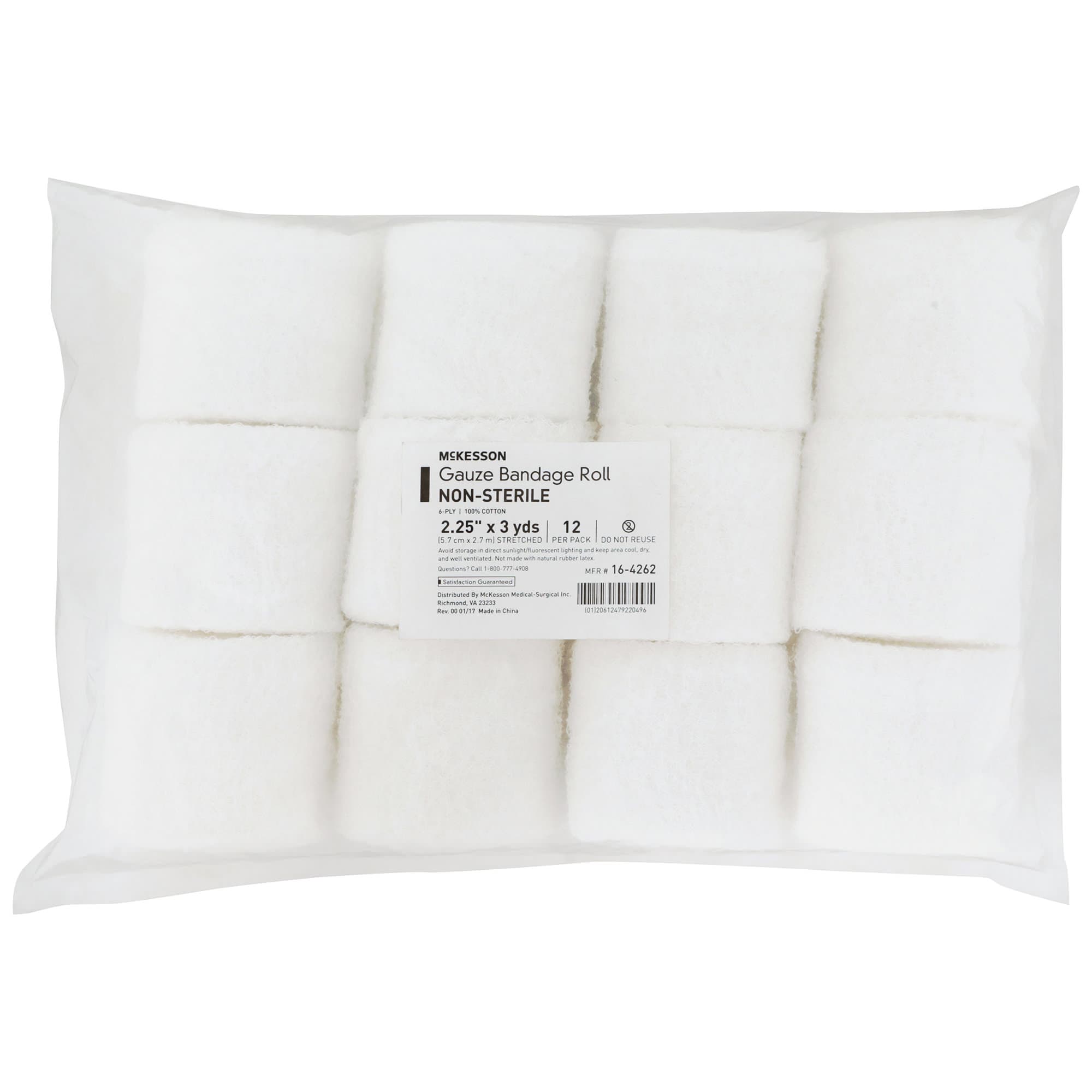 McKesson Fluff Bandage Roll White - Image 3