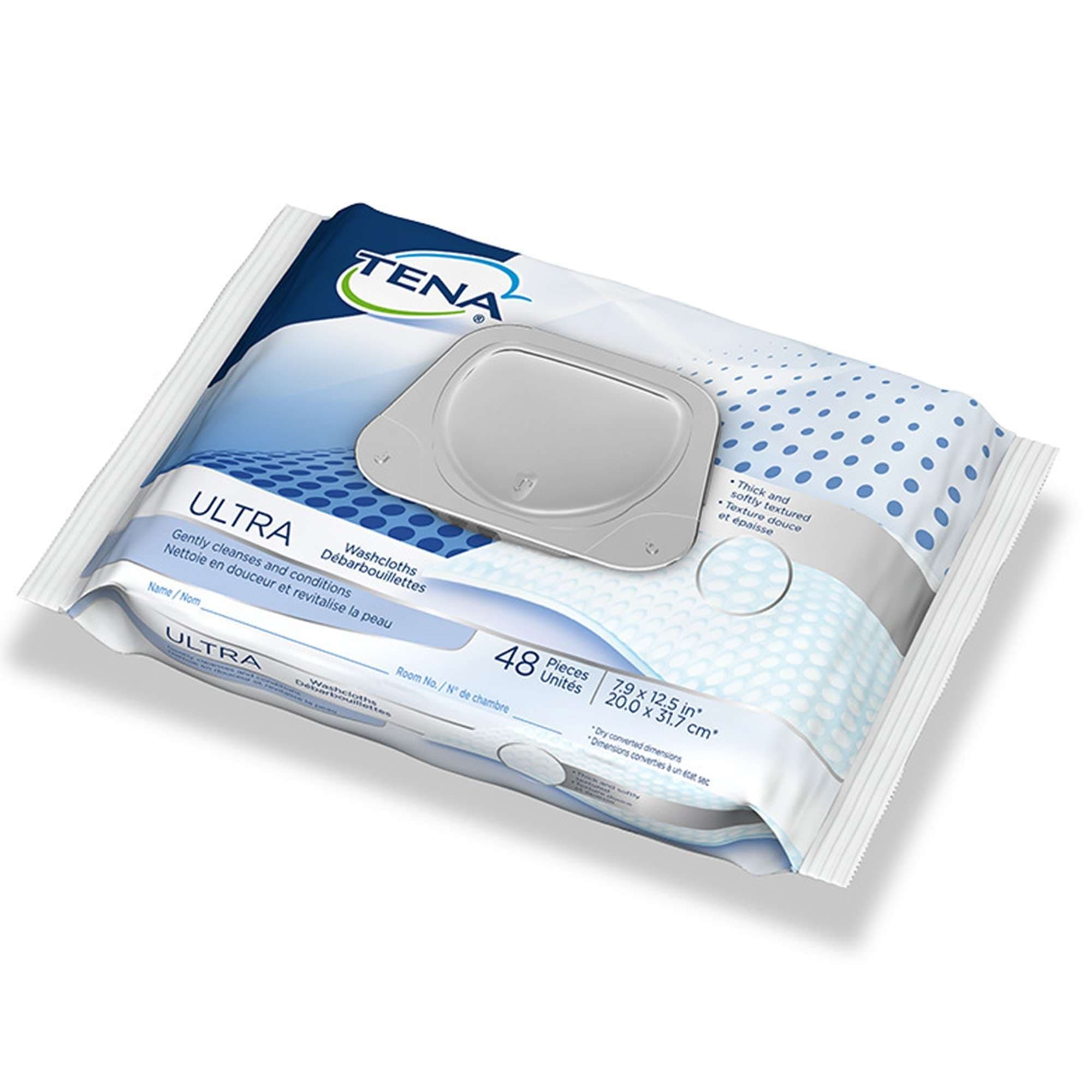 TENA Ultra Washcloths, Scented - Package of 48 - Image 1