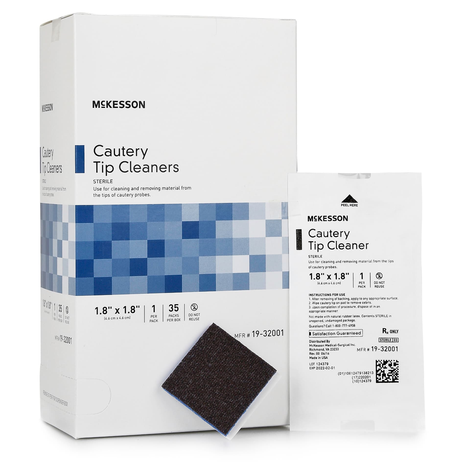 McKesson Cautery Tip Cleaner - Box of 35 - Image 1