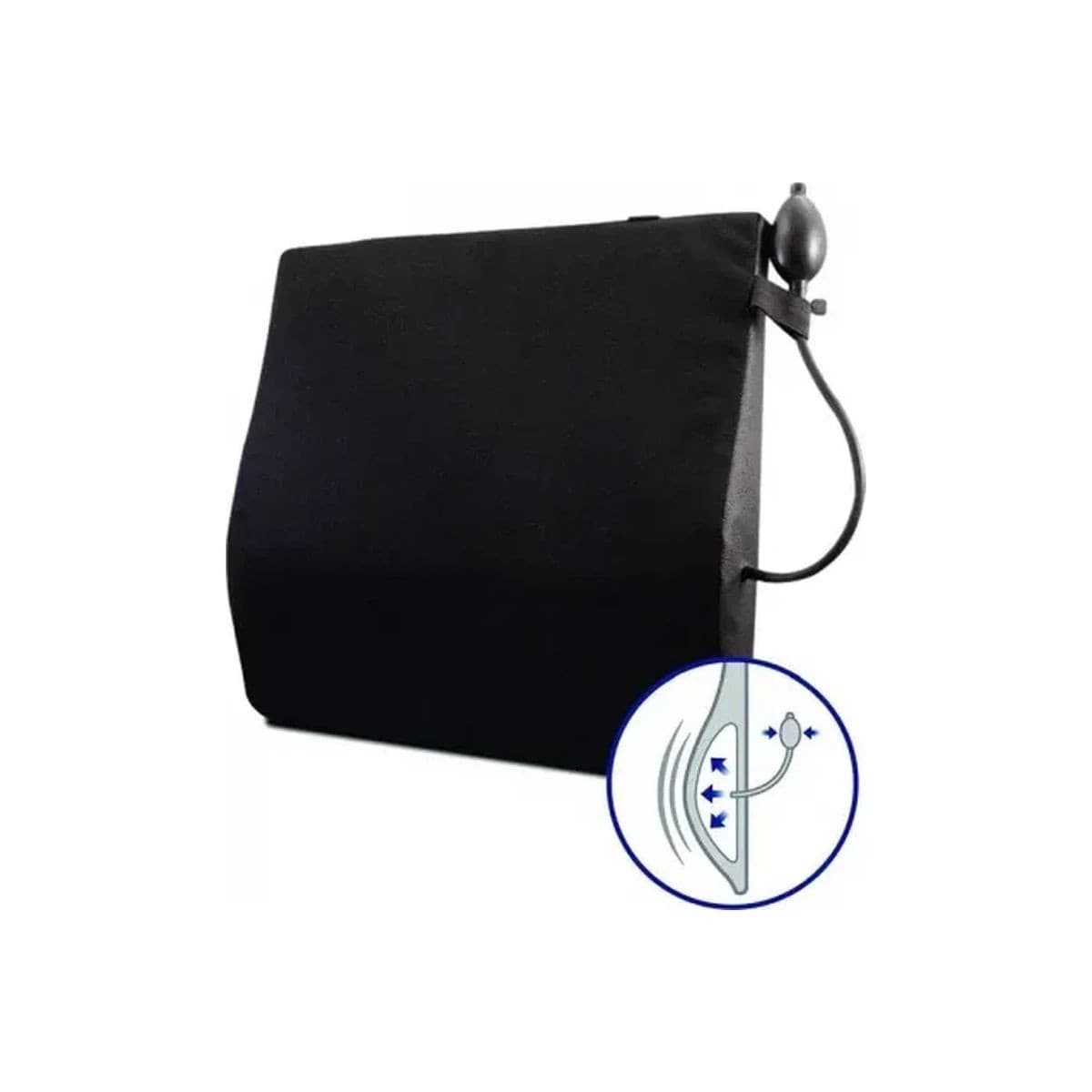 K2 Health Avir Wheelchair Back Cushion with Adjustable Lumbar Support