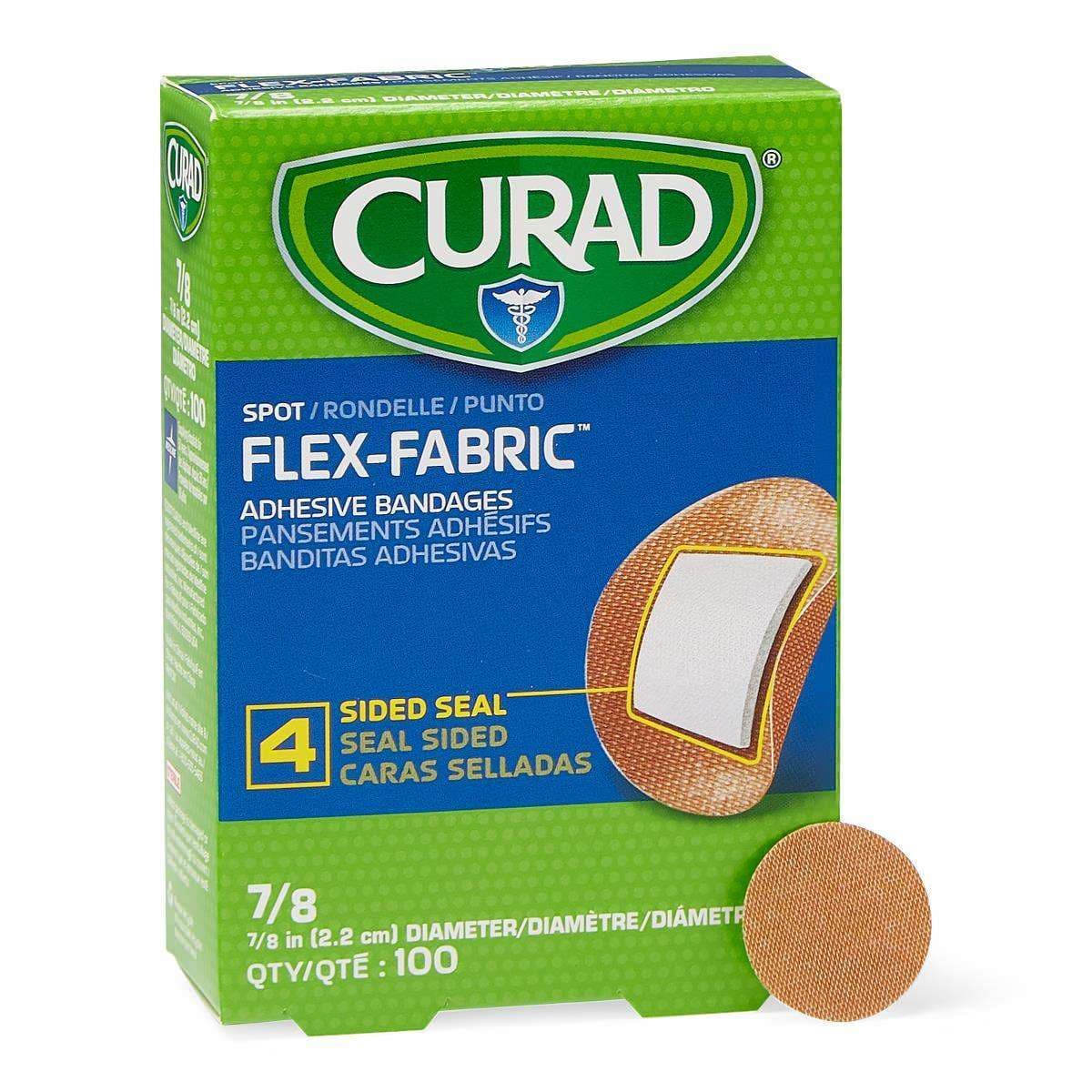 Medline Curad Flex Fabric Adhesive Bandage, 0.87 Inch - Case of 1200 - Image 1