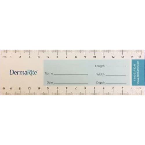DermaRite Wound Paper Measuring Guide, 15cm - Package of 50 - Image 2