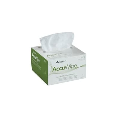 AccuWipe Recycled Delicate Task Wipe White Box NonSterile Disposable - Image 1