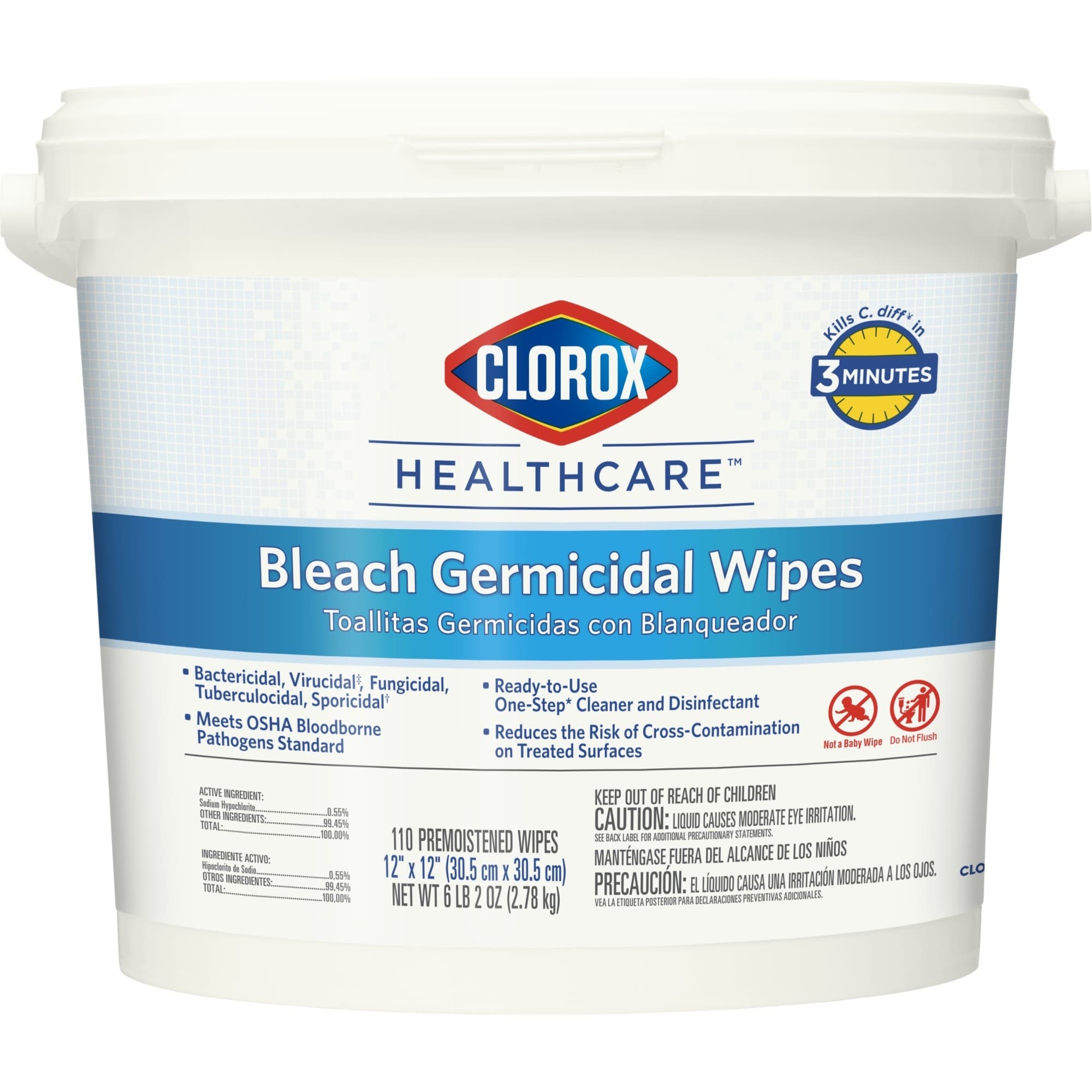 Clorox Healthcare Bleach Germicidal Wipes - Image 4