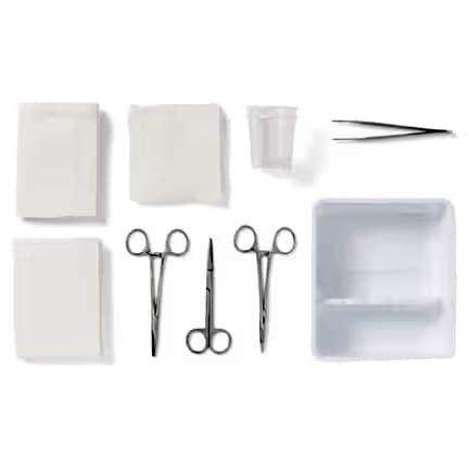 Medline Standard Laceration Tray - Case of 20 - Image 1