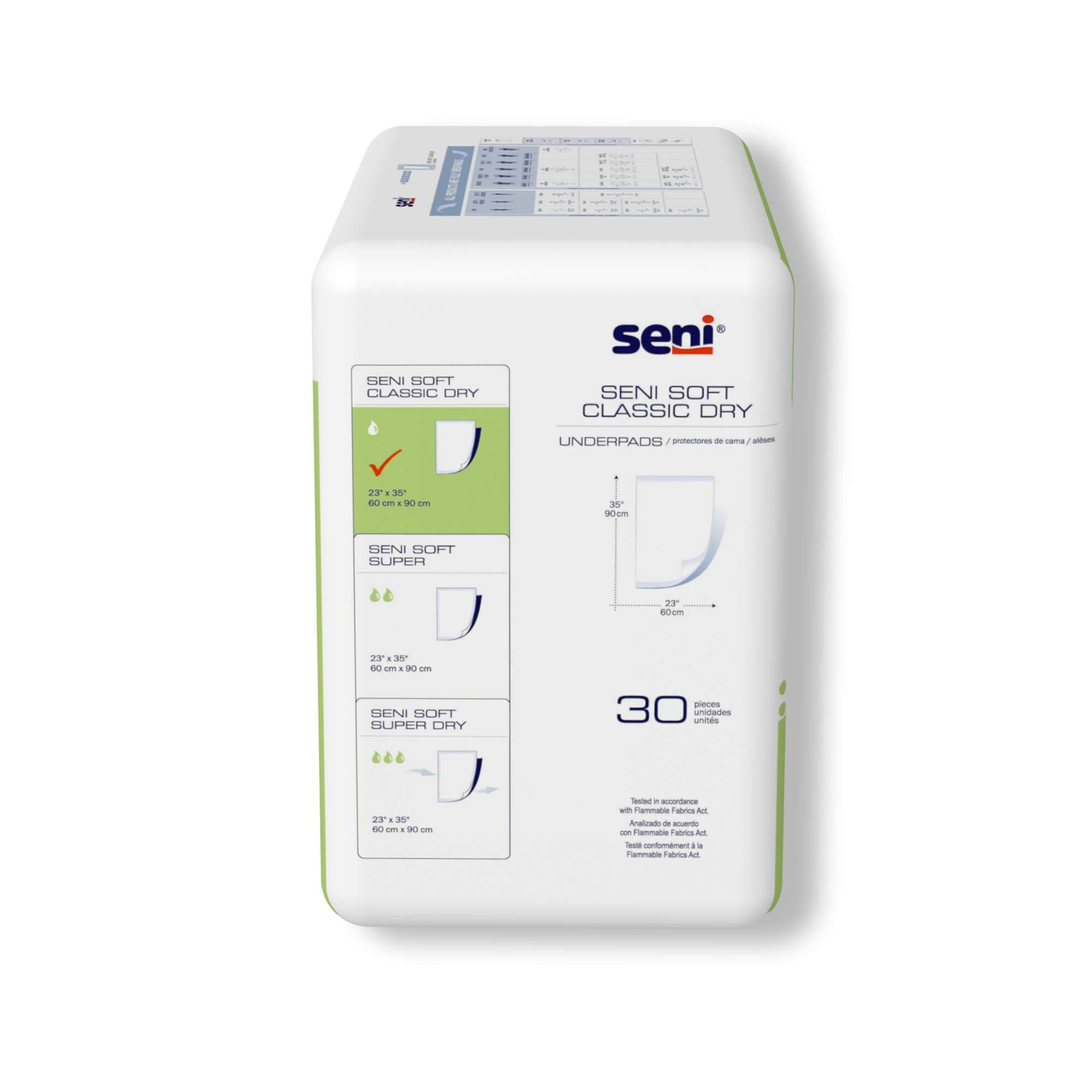 Seni Soft Classic Dry Underpads - Image 2