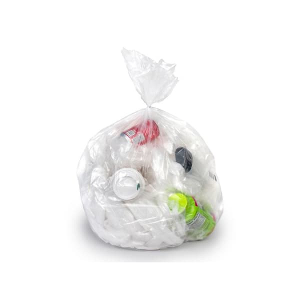 Colonial Bag Trash Bag X-Seal Bottom 60 Gal, Clear, 1.8 mil, 2X-Heavy Duty, 38 x 58 Inch - Case of 100 - Image 1