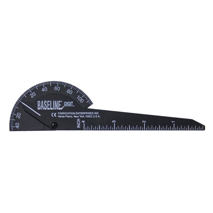 Baseline 180 Degree Finger Goniometers 6 Inch, Plastic Digit - Image 1