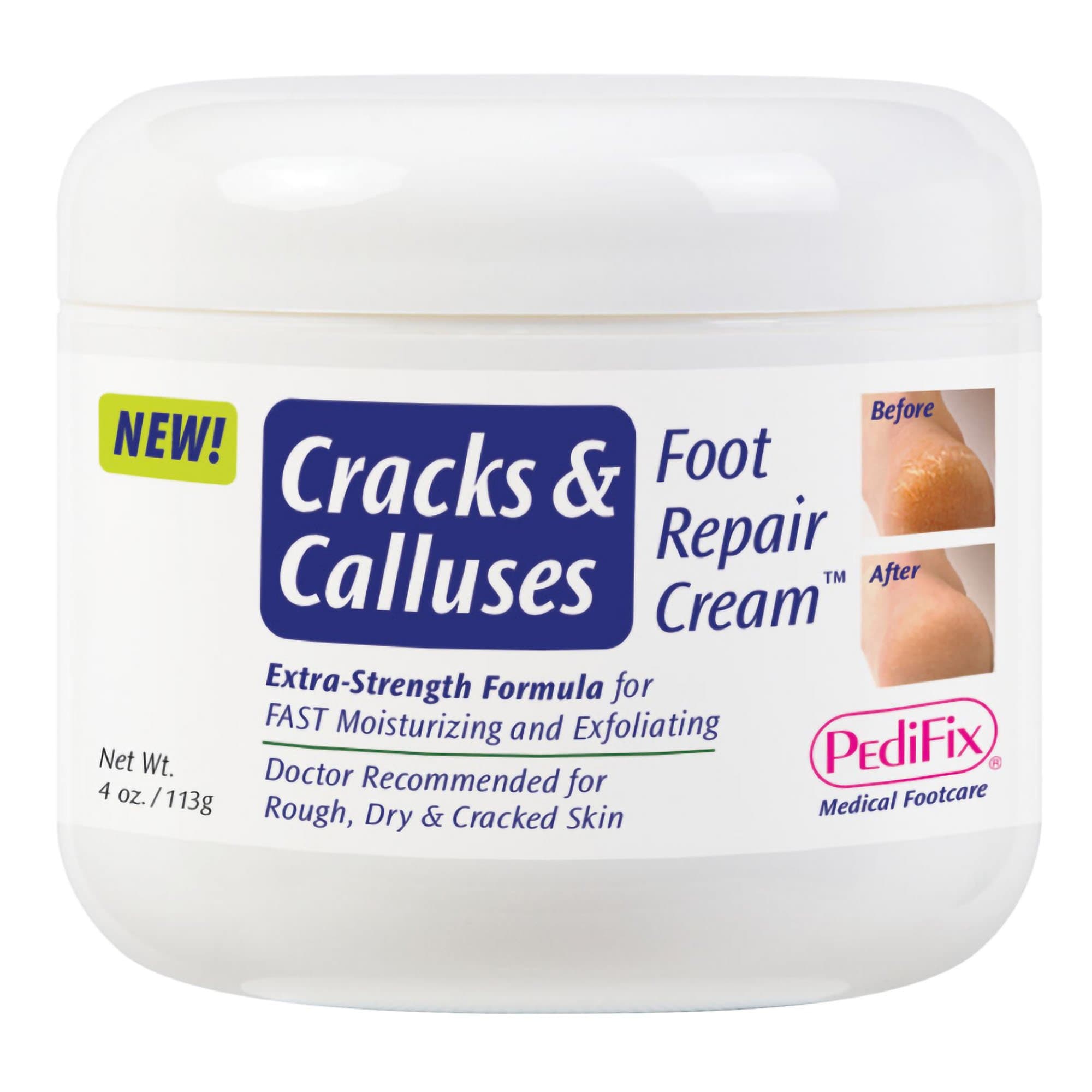 PediFix Cracks & Calluses Foot Repair Cream, 4 oz - 1 Each