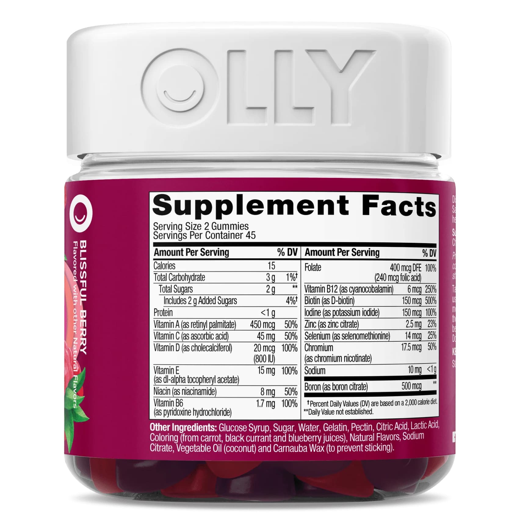 OLLY Women's Multi-Tasking Blend of Vitamins A, C, D, E, Bs, Biotin & Folic Acid - Image 2
