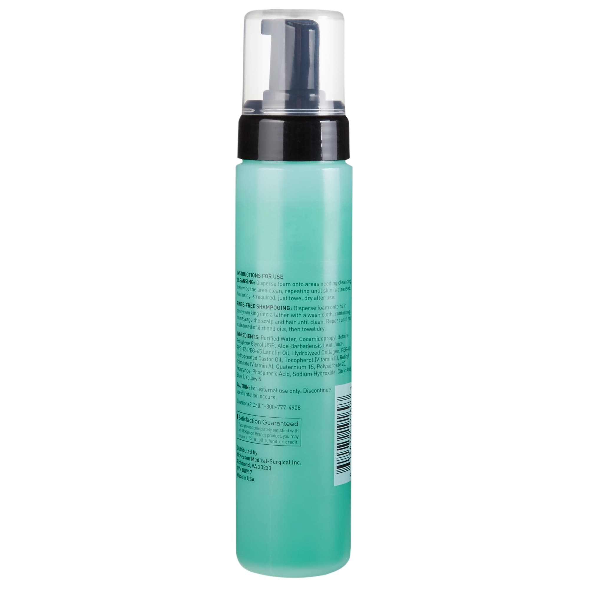 McKesson Foaming Rinse-Free Cleanser with Aloe, 9 oz - Image 2