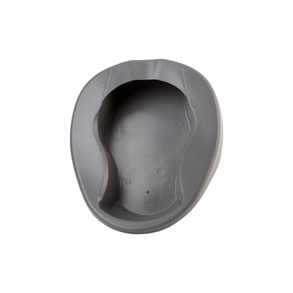 McKesson Pontoon Bedpan Graphite 15 L Inch Single Patient Use