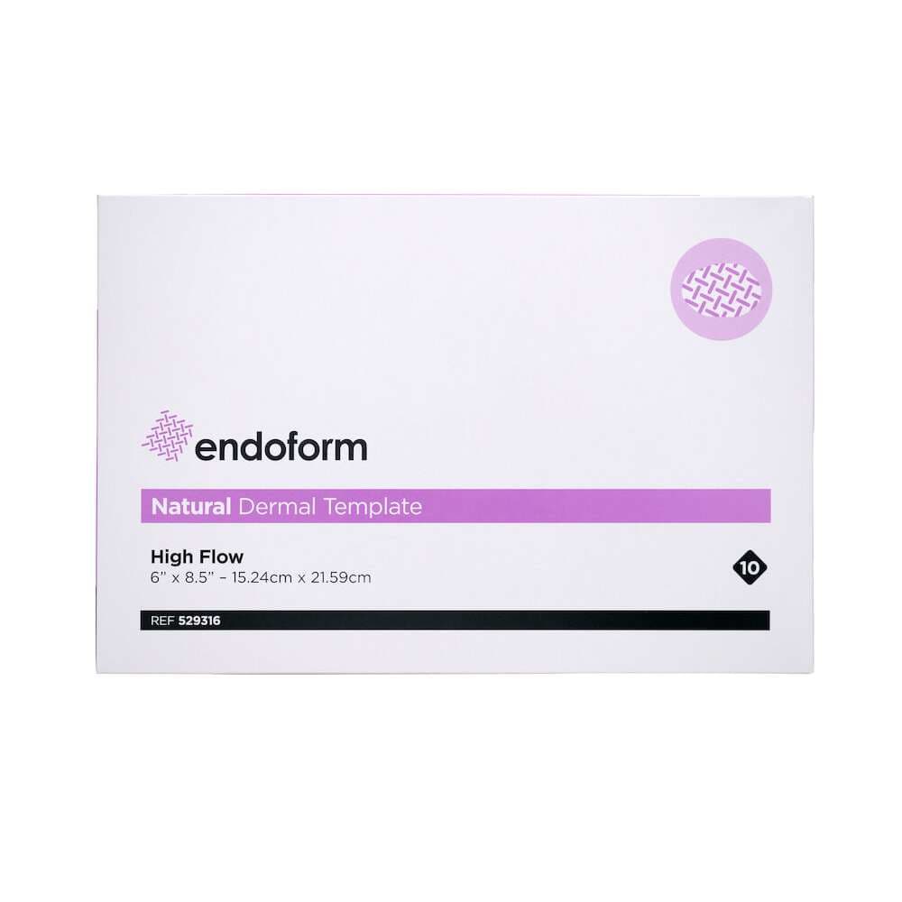 Endoform High Flow Natural Dermal Template Collegen Dressing, 6 x 8.5 Inch - Image 1