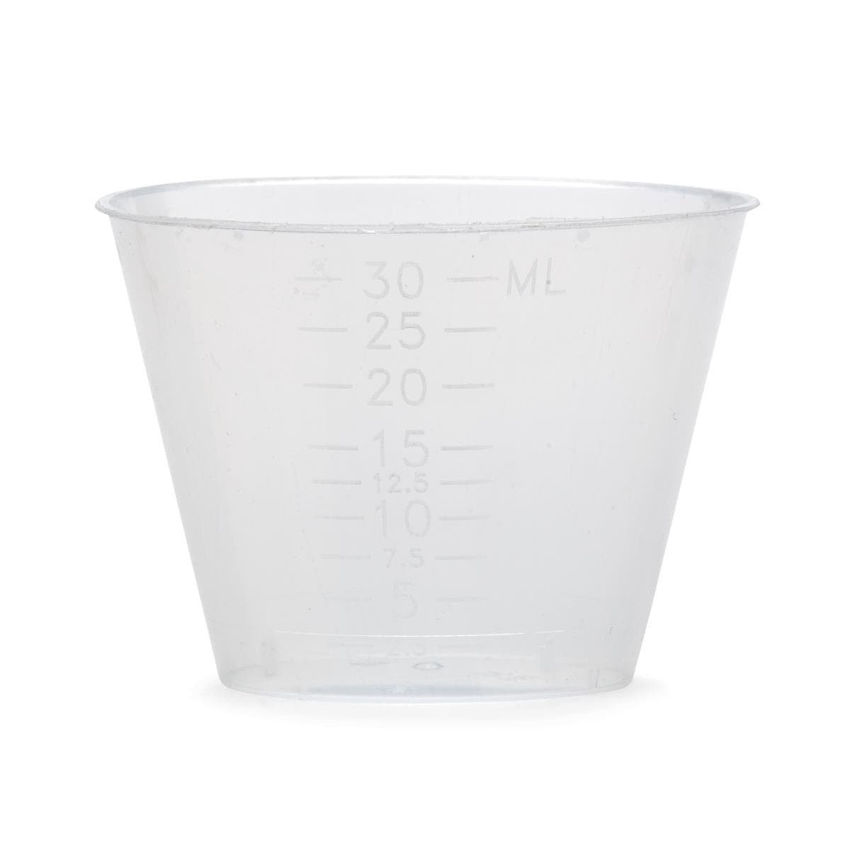 Medline Graduated Plastic Disposable Medicine Cup, 2 oz, Translucent - Case of 1840 - Image 1