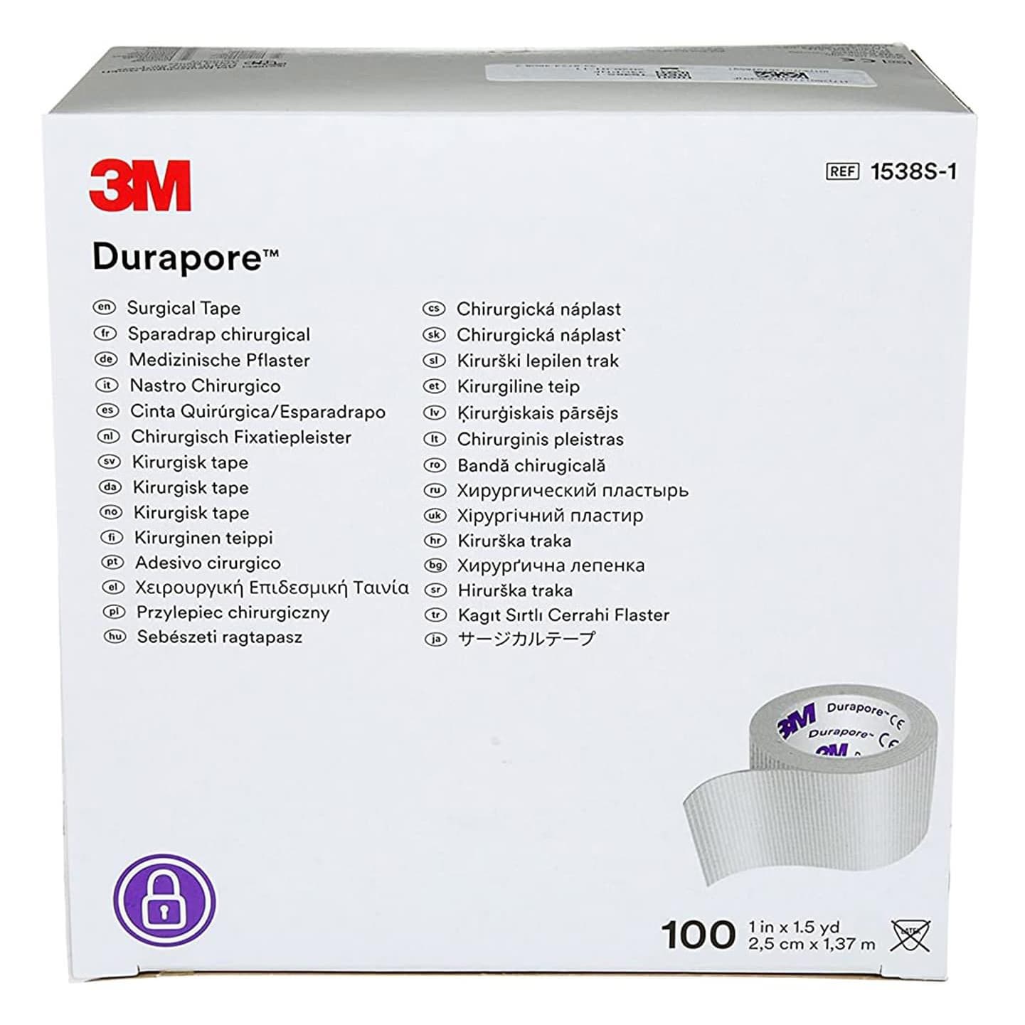 3M Durapore Silk-Like Cloth Surgical Tape - Image 2