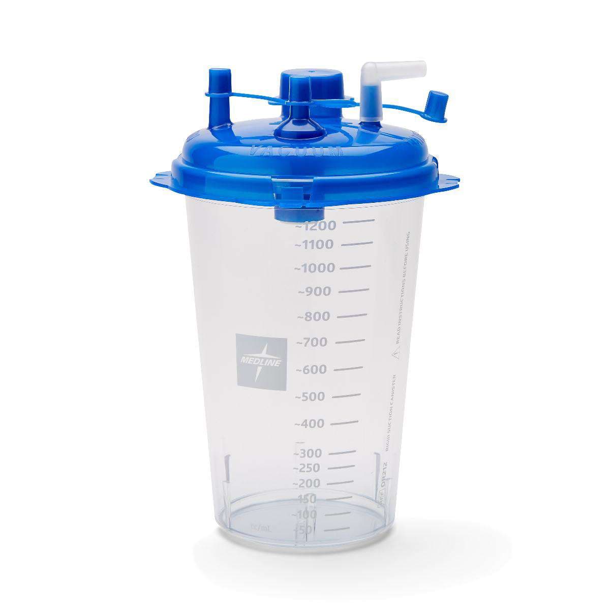 Medline Rigid Suction Canisters,1200 cc - Case of 40 - Image 1