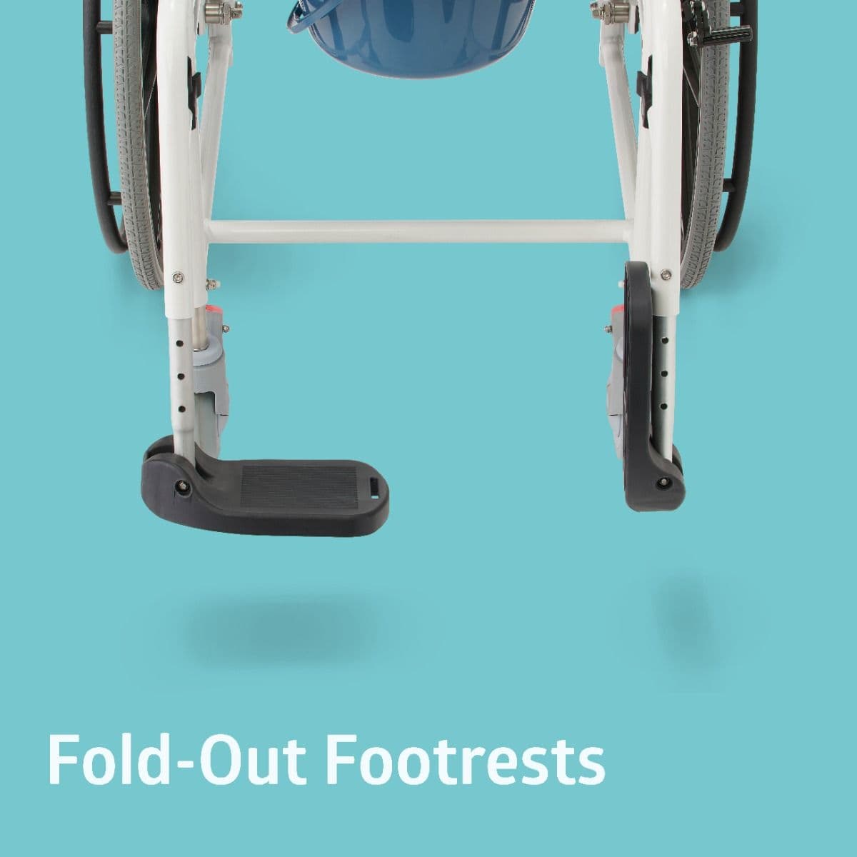 Medline Aluminium Shower Commode Wheelchair - Image 6