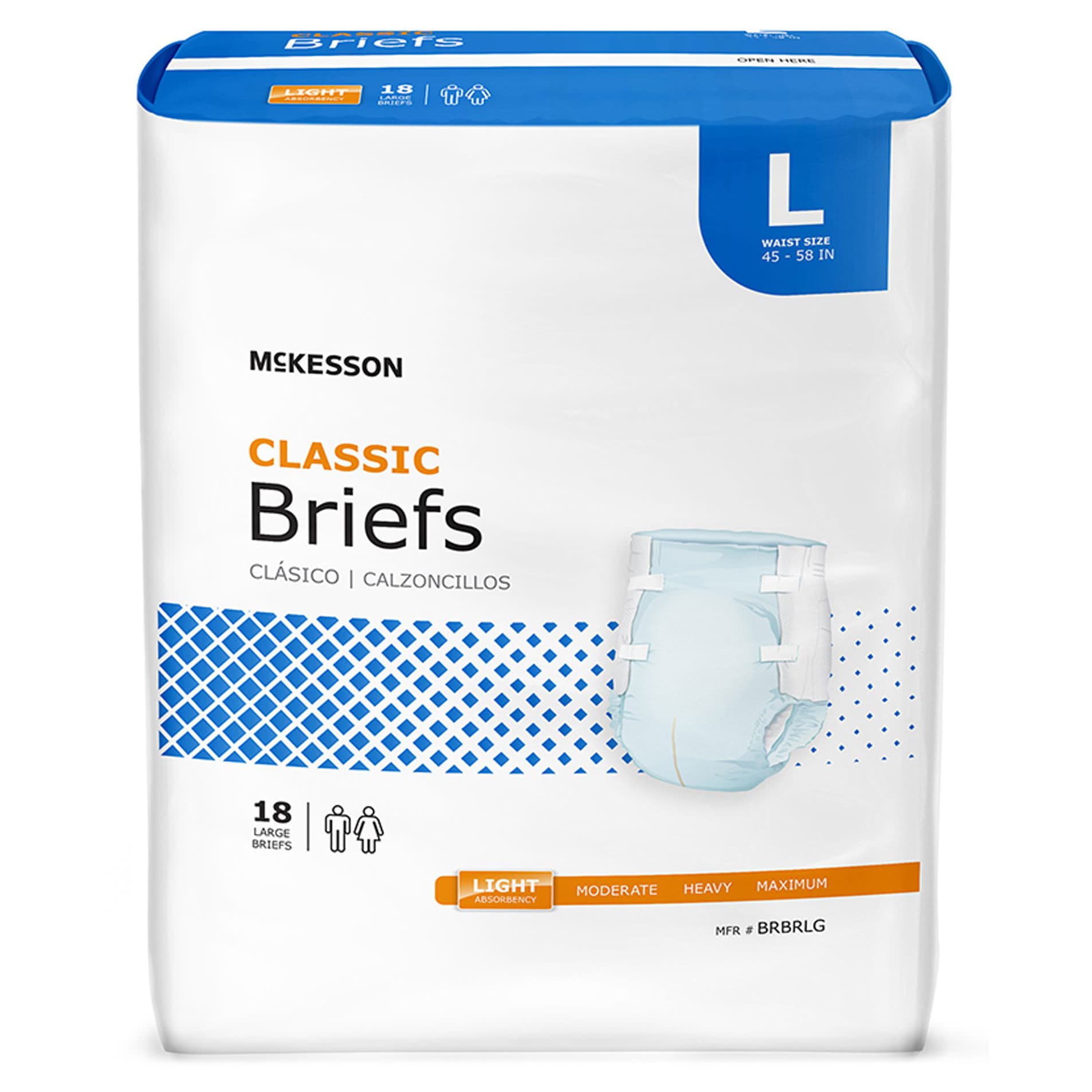 McKesson Classic Incontinence Briefs