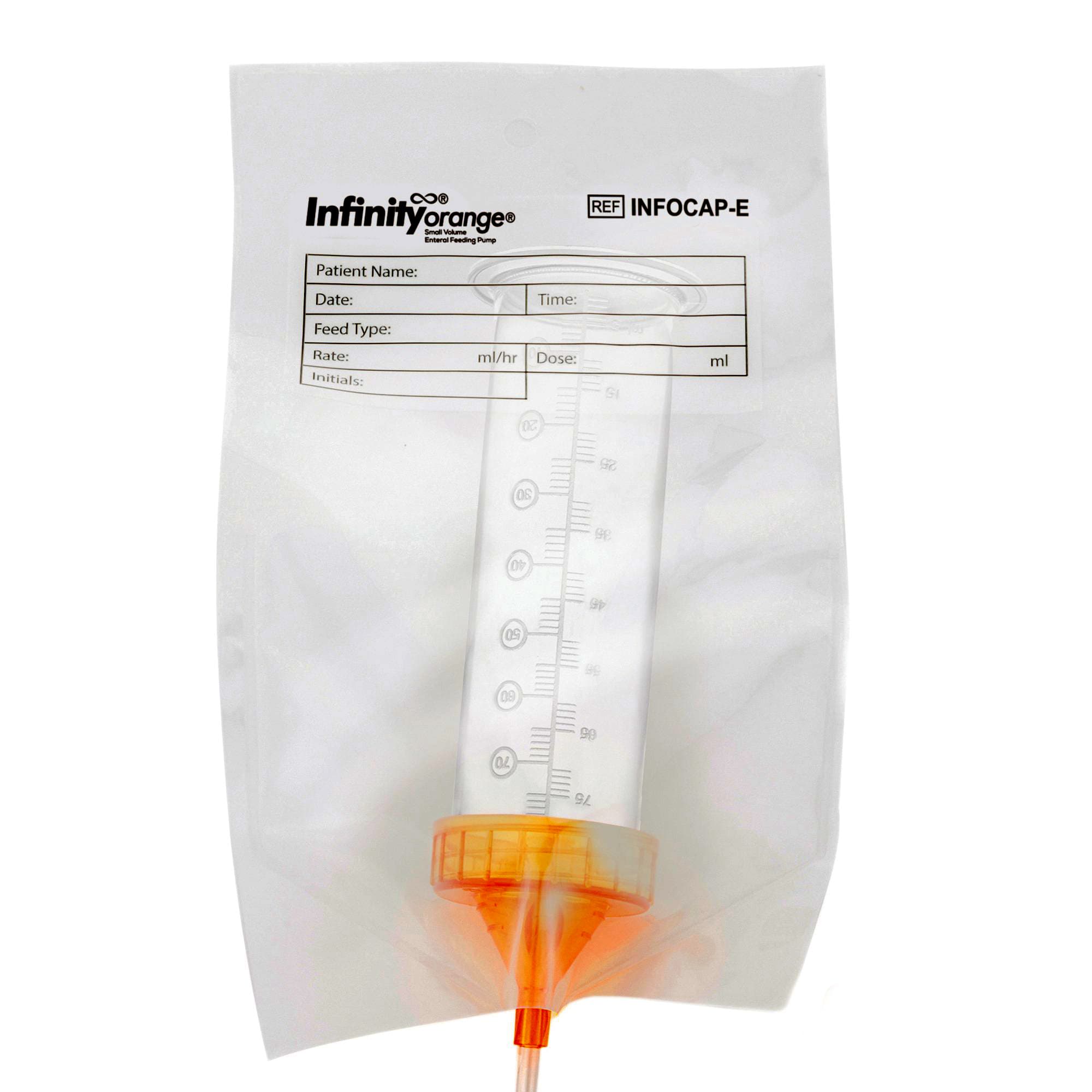 Moog Infinity Orange Screw Cap Set with ENFit Connector - Image 2