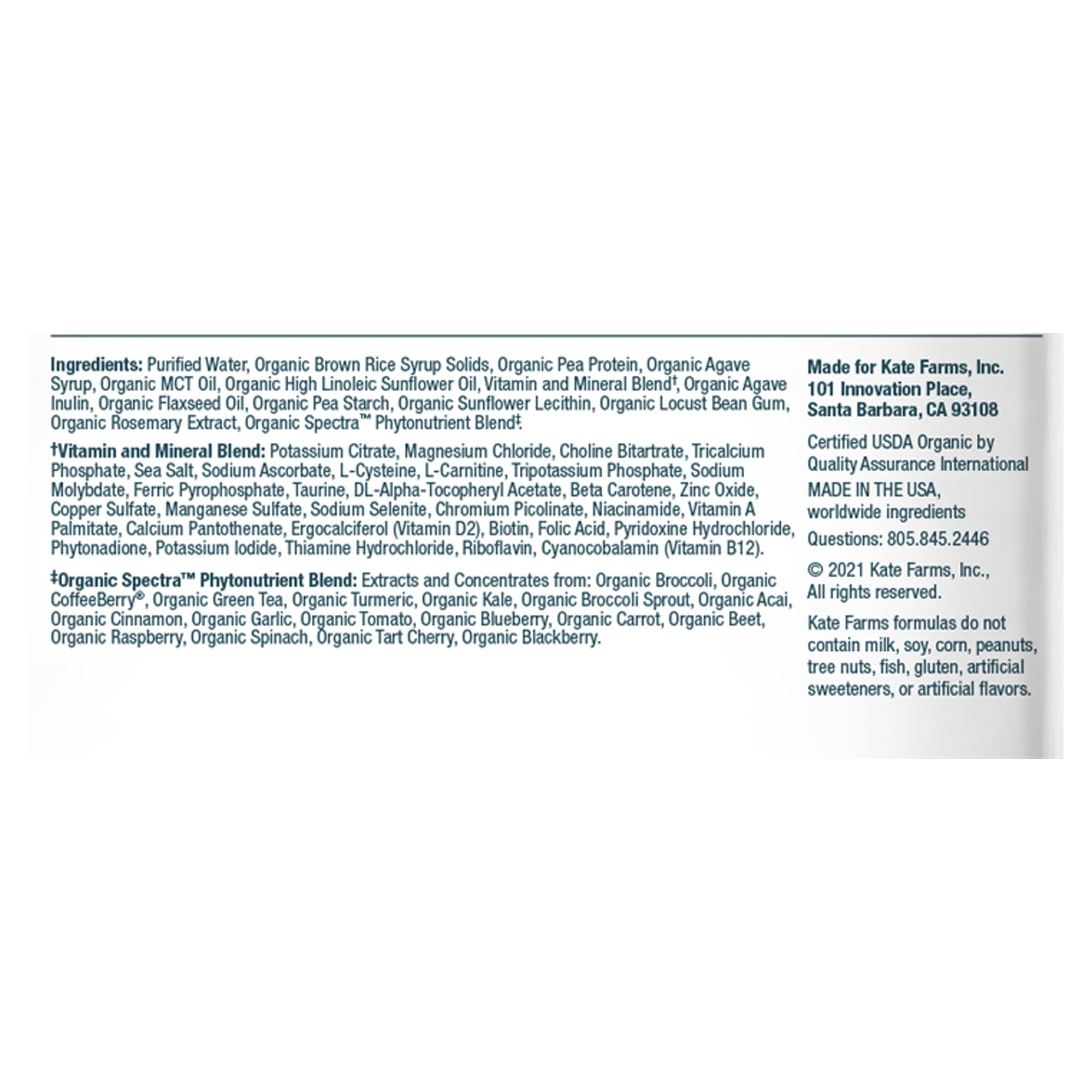 Kate Farms Standard 1.4 Plain Closed System Tube Feeding Formula - Image 2