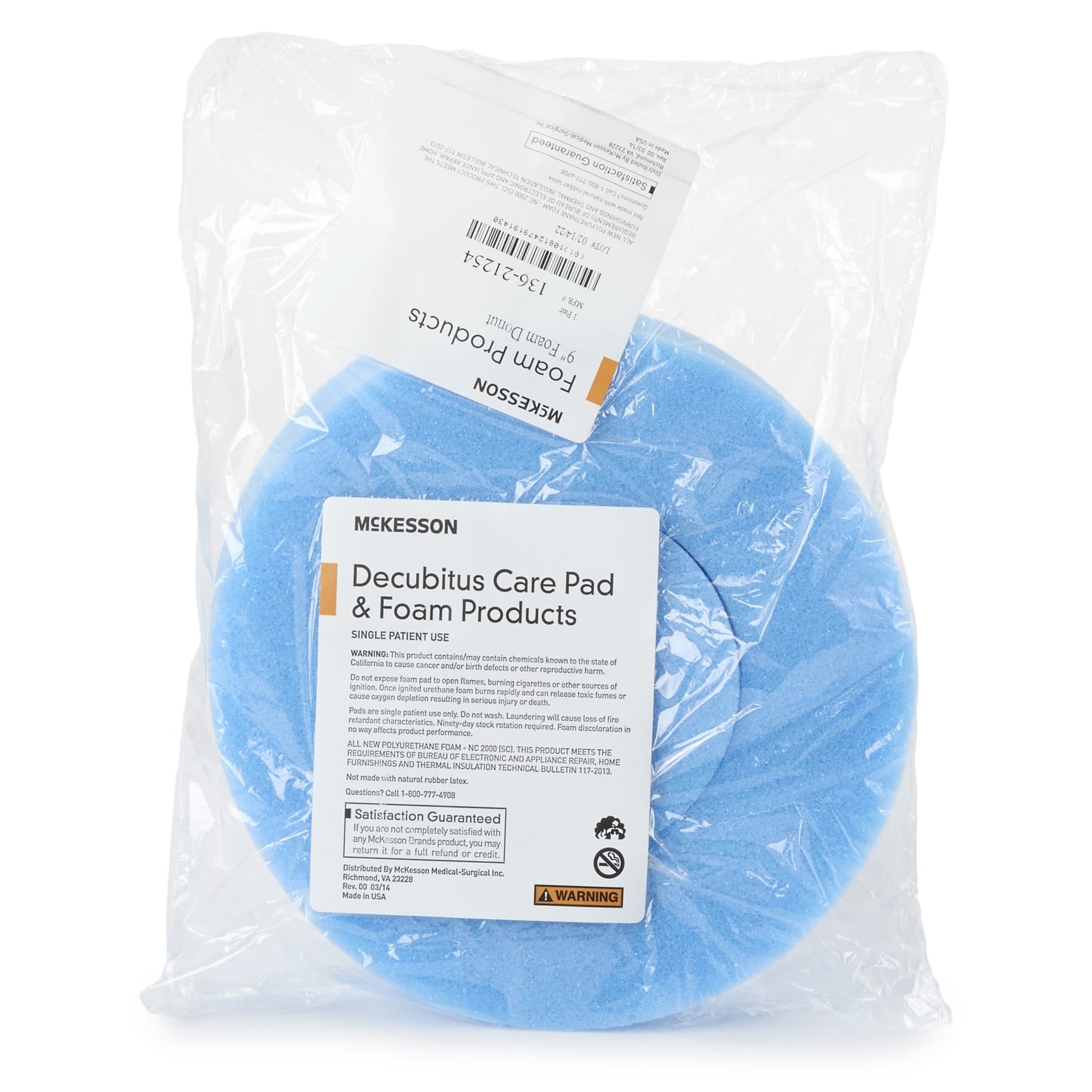 McKesson Head Positioner Donut Freestanding 9 Inch Foam Cushion - Image 1