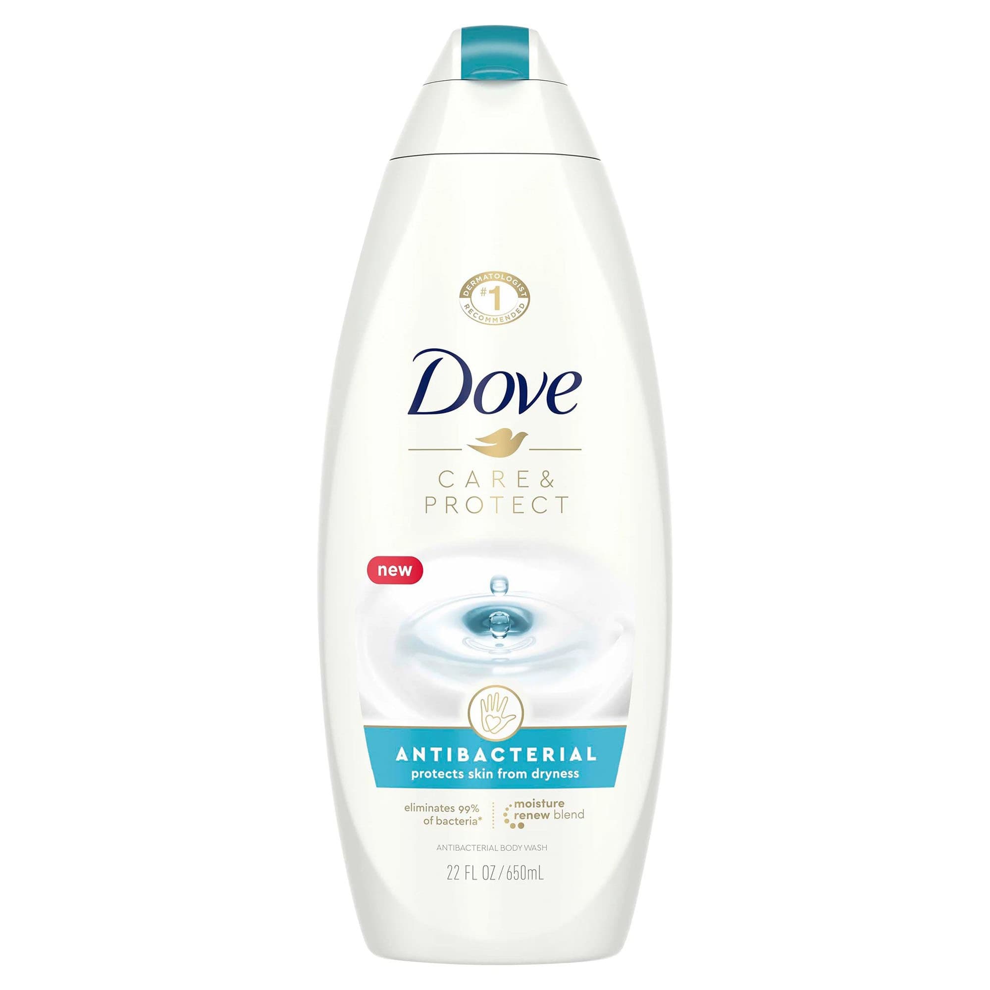 Dove Care and Protect Antibacterial Body Wash, Scented, 22 oz - Each