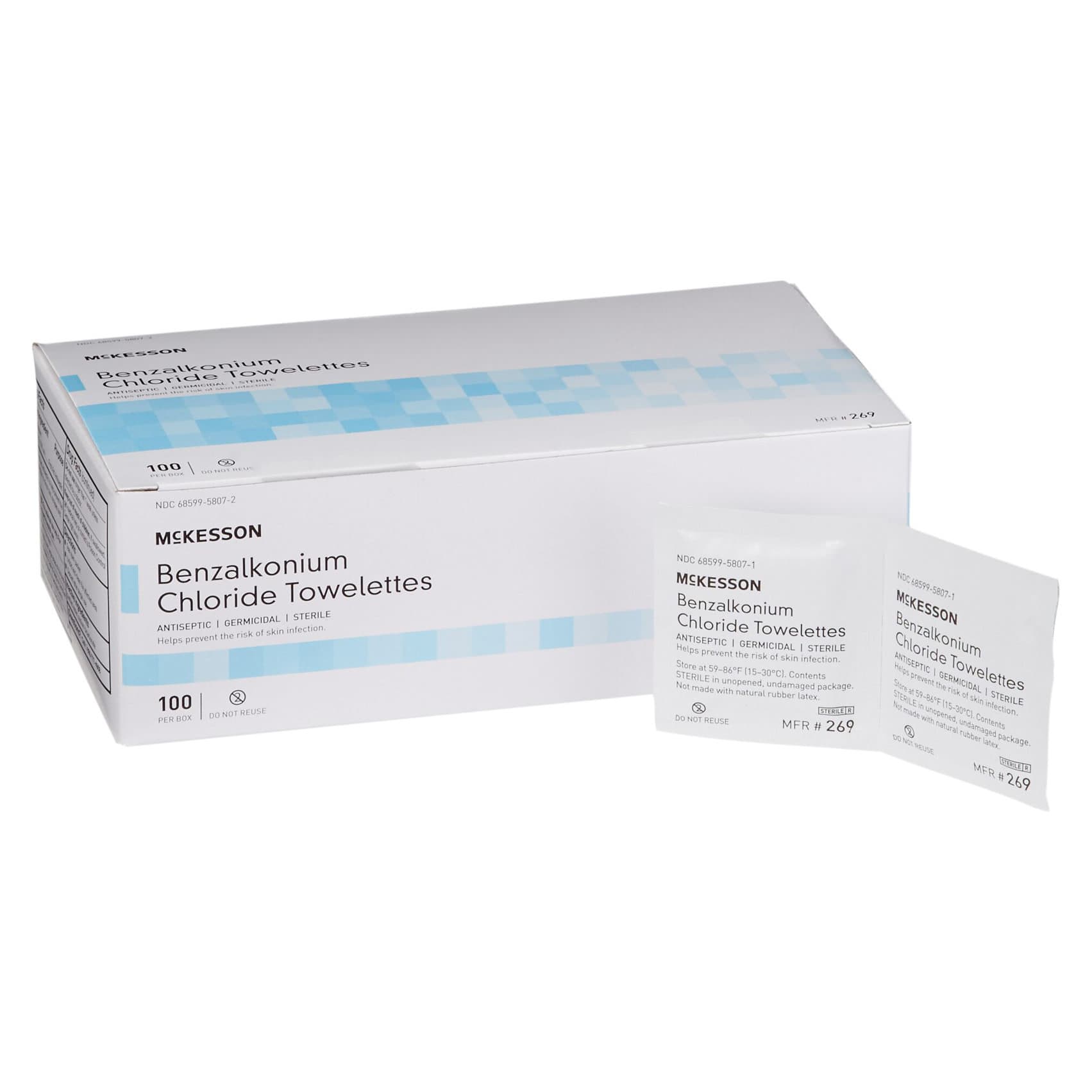 McKesson Benzalkonium Chloride Towelettes