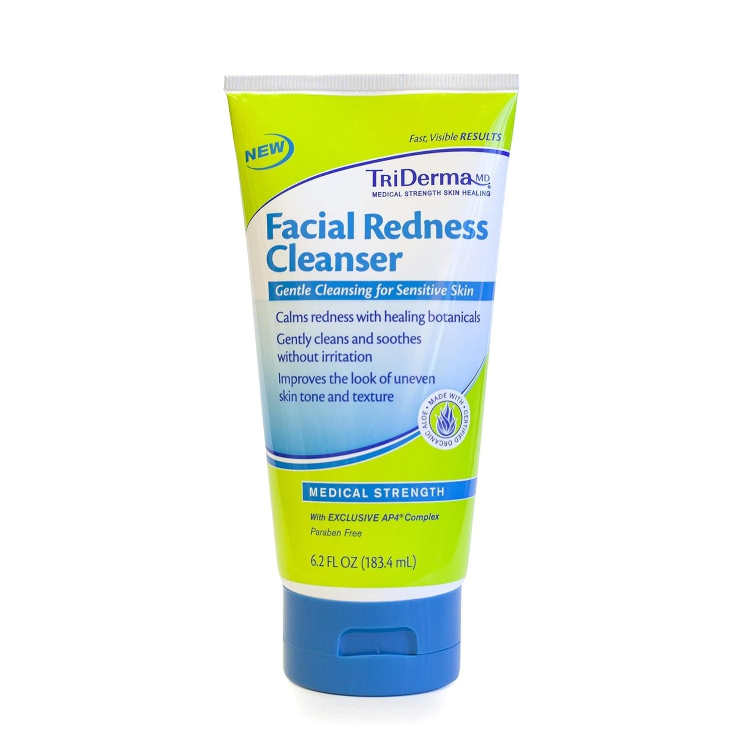 TriDerma Facial Redness Cleanser Cream, 6.2 oz - Image 1
