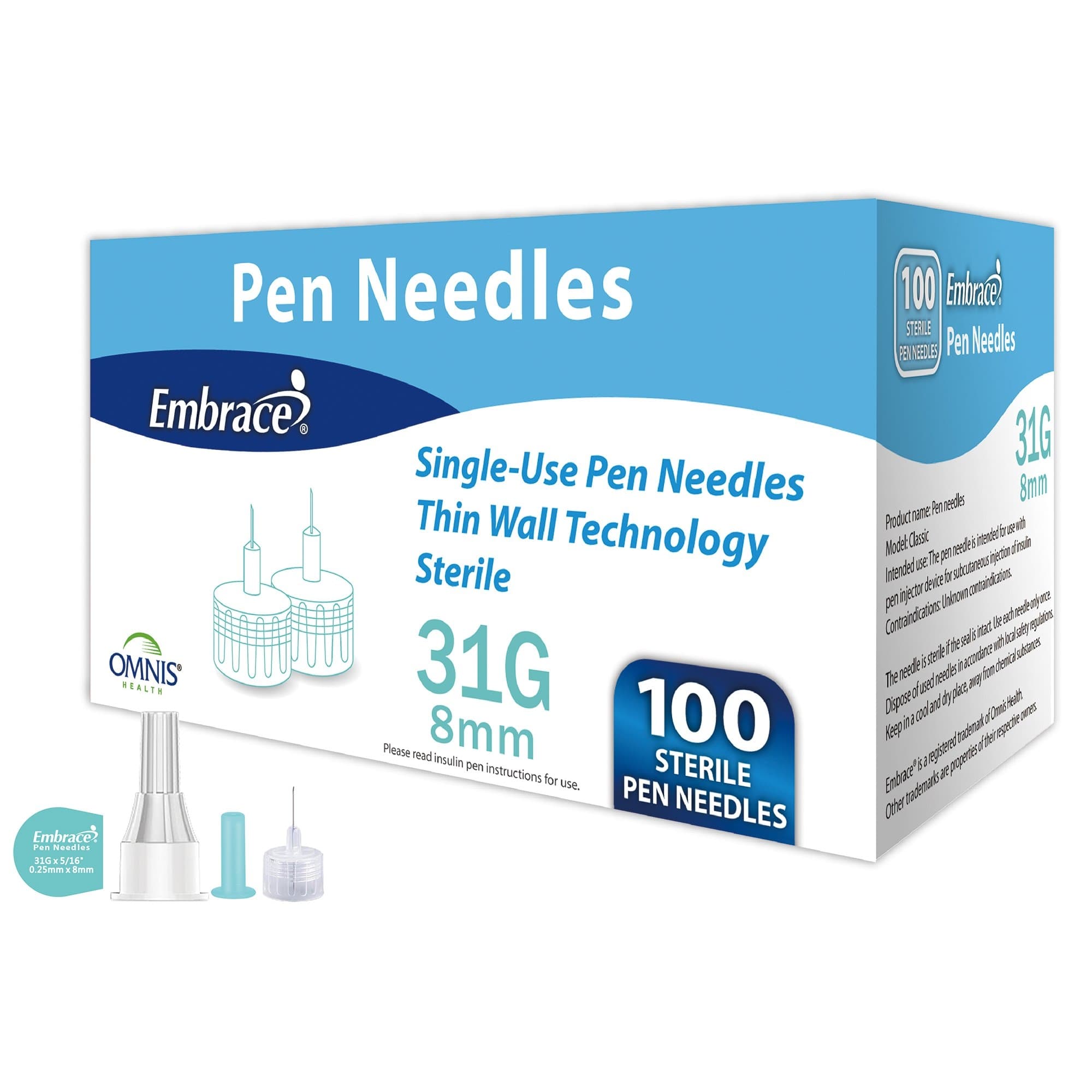 Embrace Safety Insulin Pen Needle