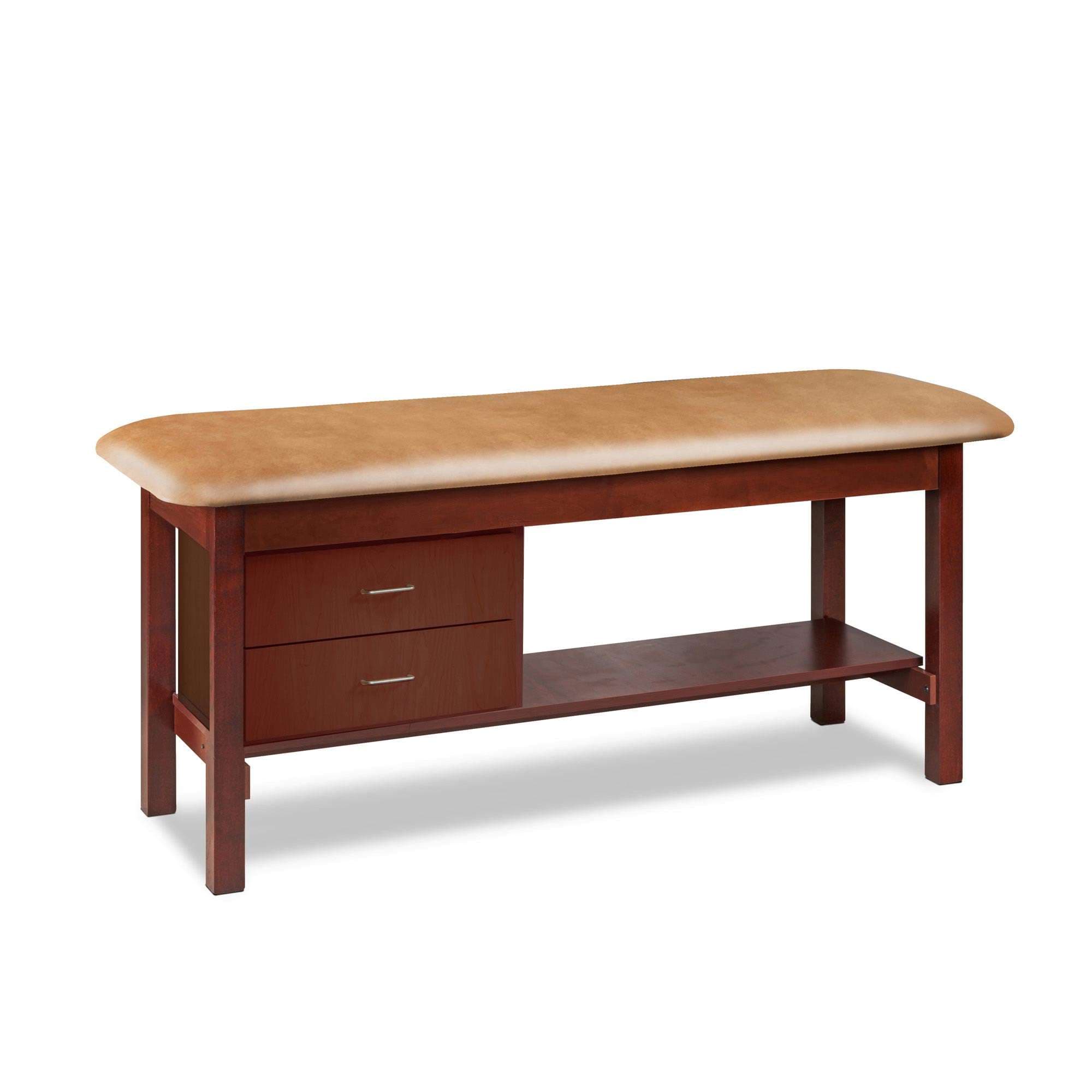 Clinton flat top classic series treatment table with drawers - Image 3