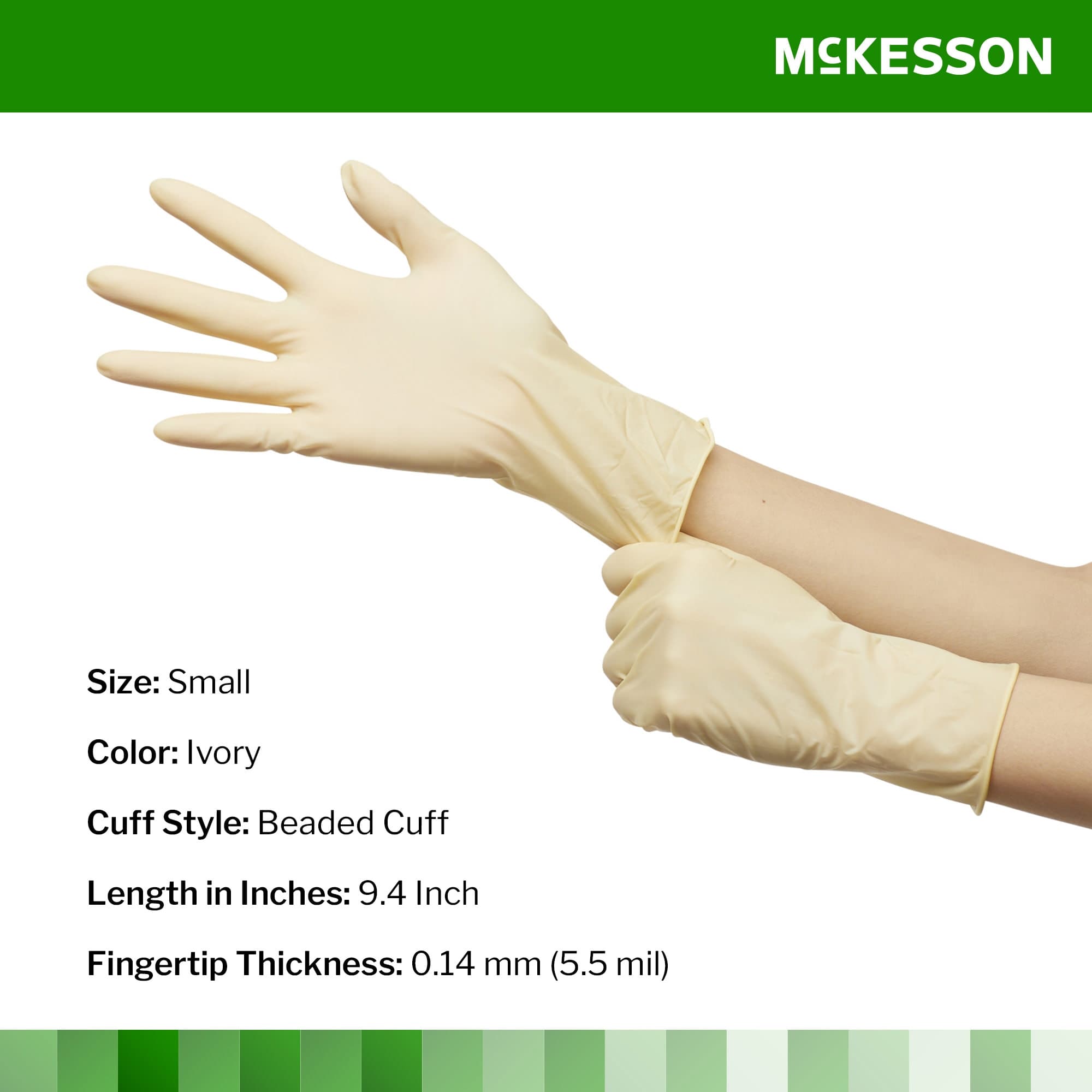 McKesson Confiderm Latex Powder Free Exam Gloves - Image 2