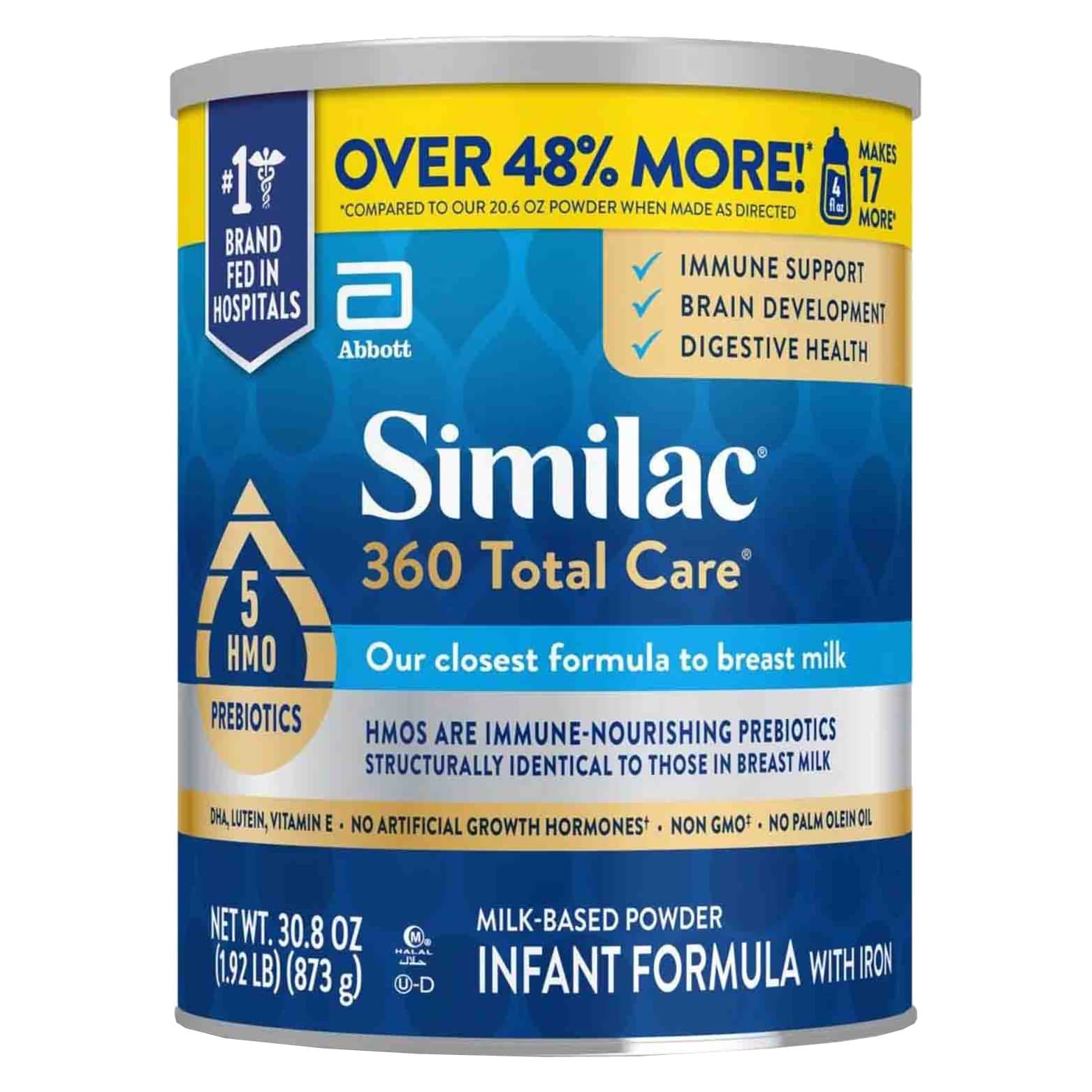 Similac 360 Total Care Infant Formula With Iron, Powder - Image 1