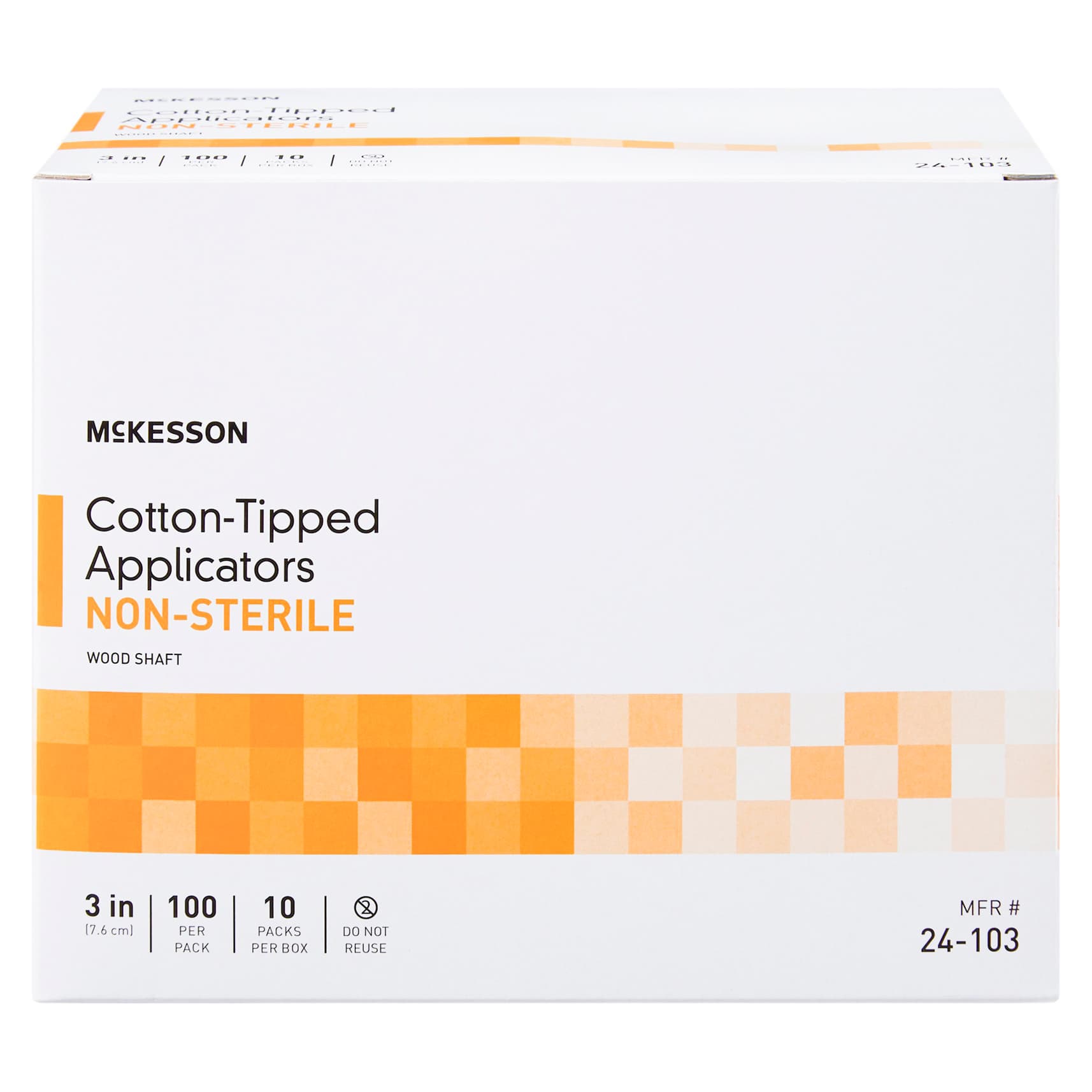 McKesson Cotton Tip Wood Shaft Non-Sterile Swabstick - Image 4