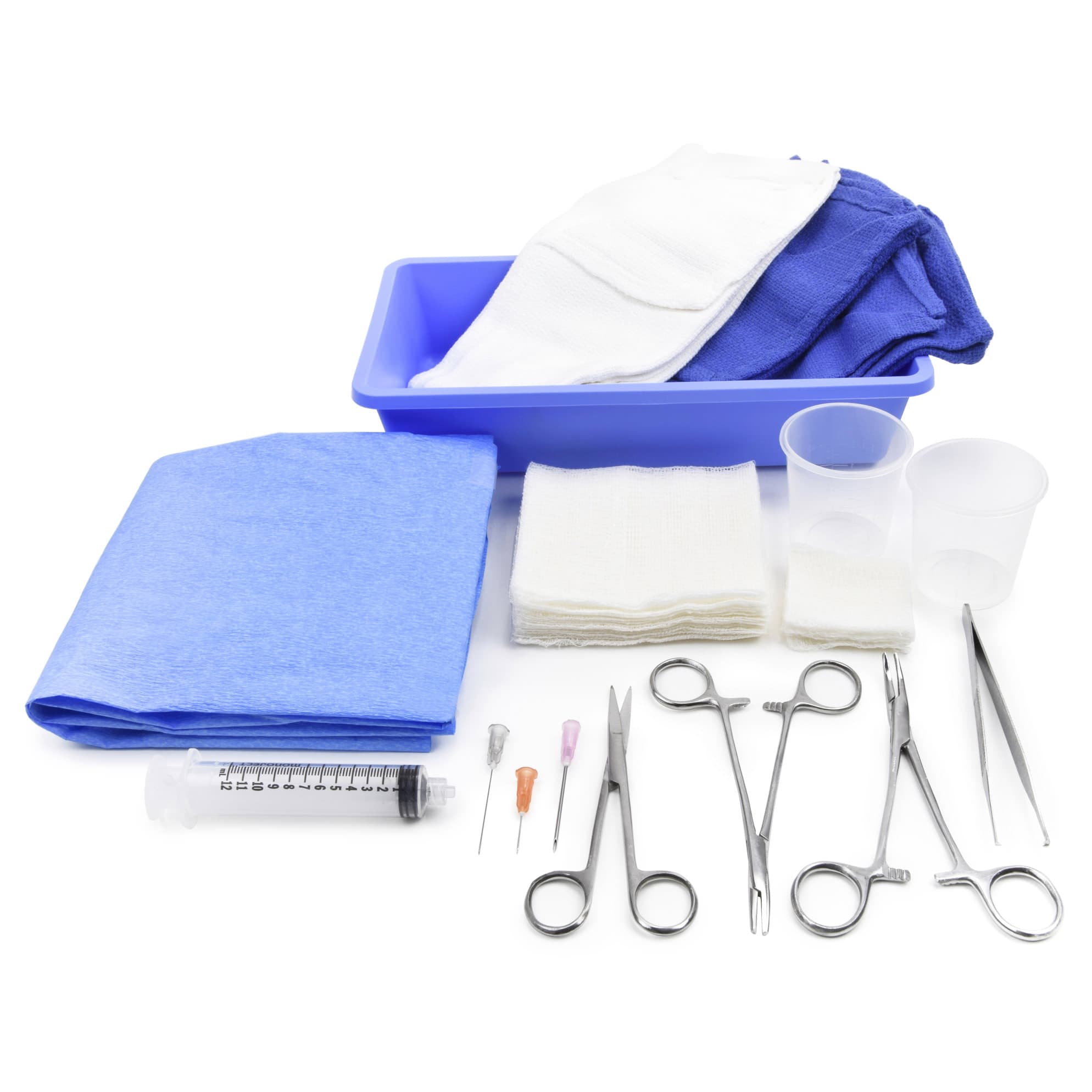 McKesson Laceration Tray Sterile, Stainless Steel Instruments - Image 1