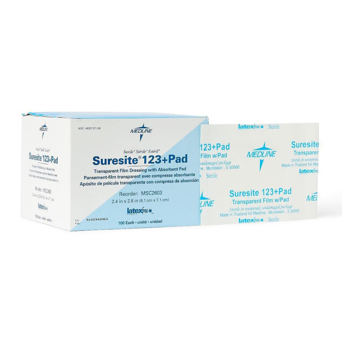 Suresite 123+ Pad Transparent Film Dressing - Image 3