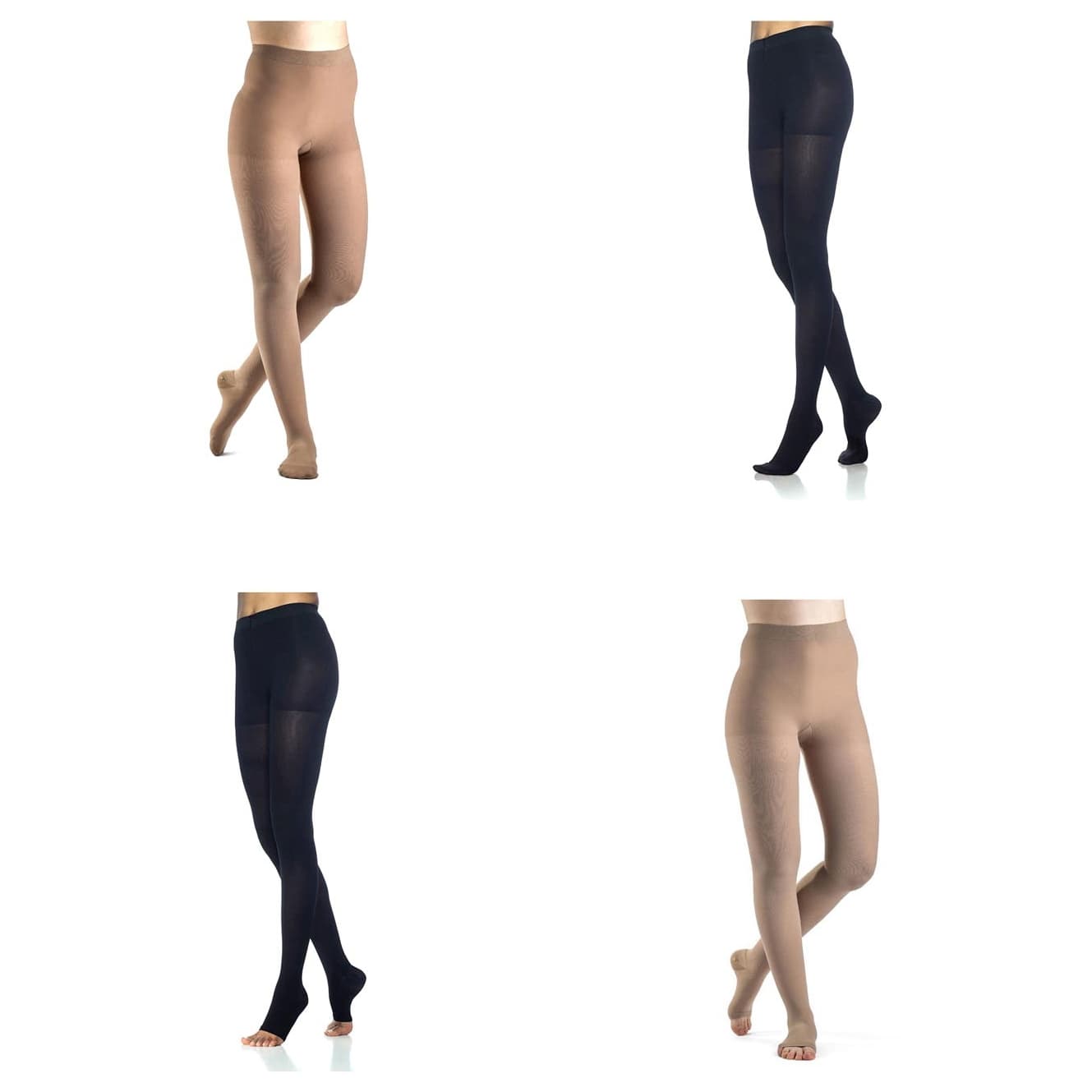 Sigvaris Women's Dynaven Access Compression Pantyhose, 30-40 mmHg