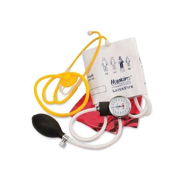 Hopkins Single Patient Use MRSA Kit with thermometer Pocket Aneroid, 31 to 40 cm, Large Adult Cuff - Image 1