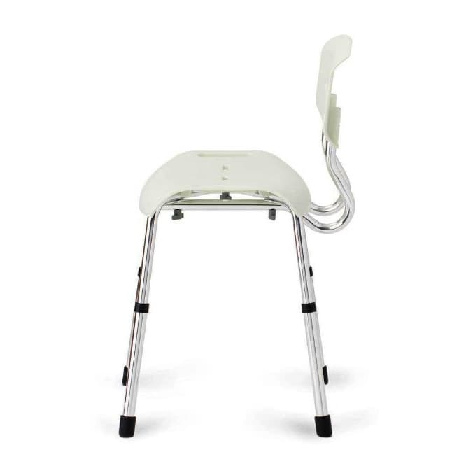 Medline Aluminum Shower Chair with Backrest, Microban Treated, 300 lbs. - Image 3