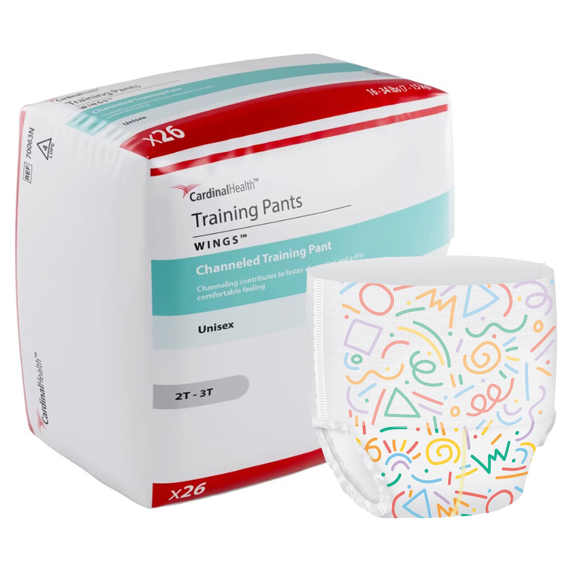 Cardinal Health Channelled Training Pants