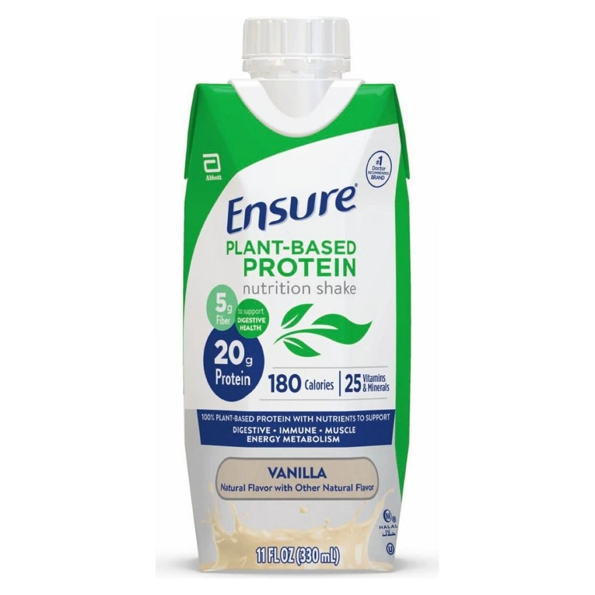 Ensure Plant Based Protein Nutrition Shake, Vanilla, 11 oz - Each - Image 1