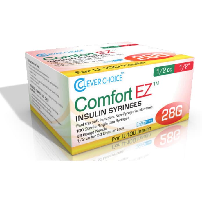 Clever Choice Comfort EZ U-100 Insulin Syringes
