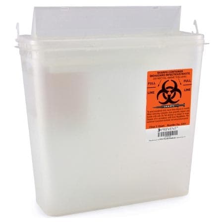 McKesson NonSterile Polypropylene Horizontal Sharps Container, 5 Quart - Image 1
