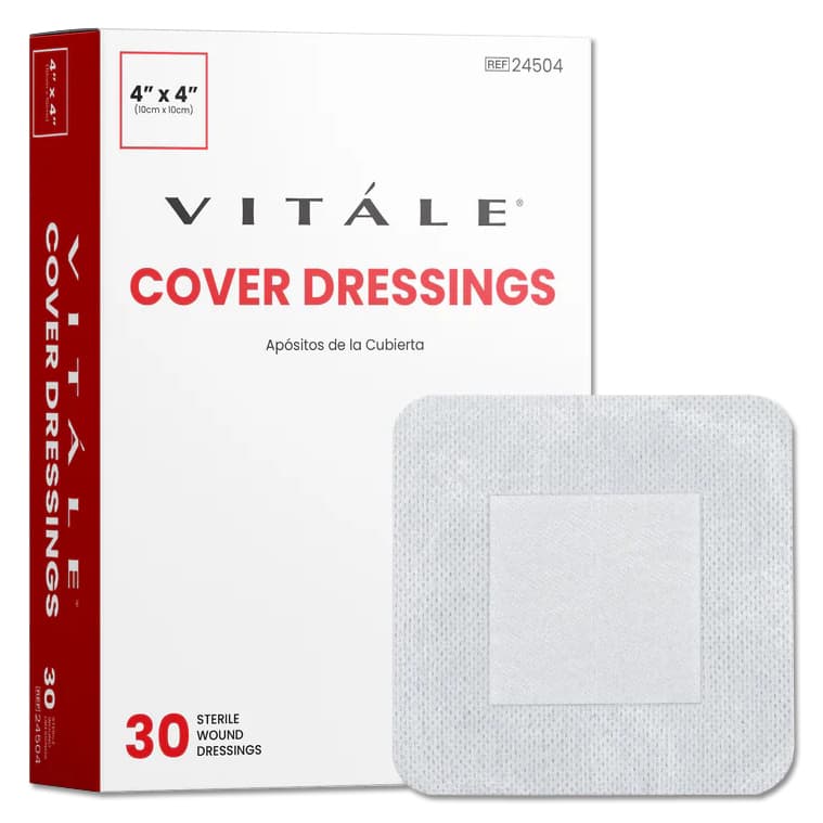 Vitale Cover Dressing, 4 x 4 Inch - Box of 30 - Image 1