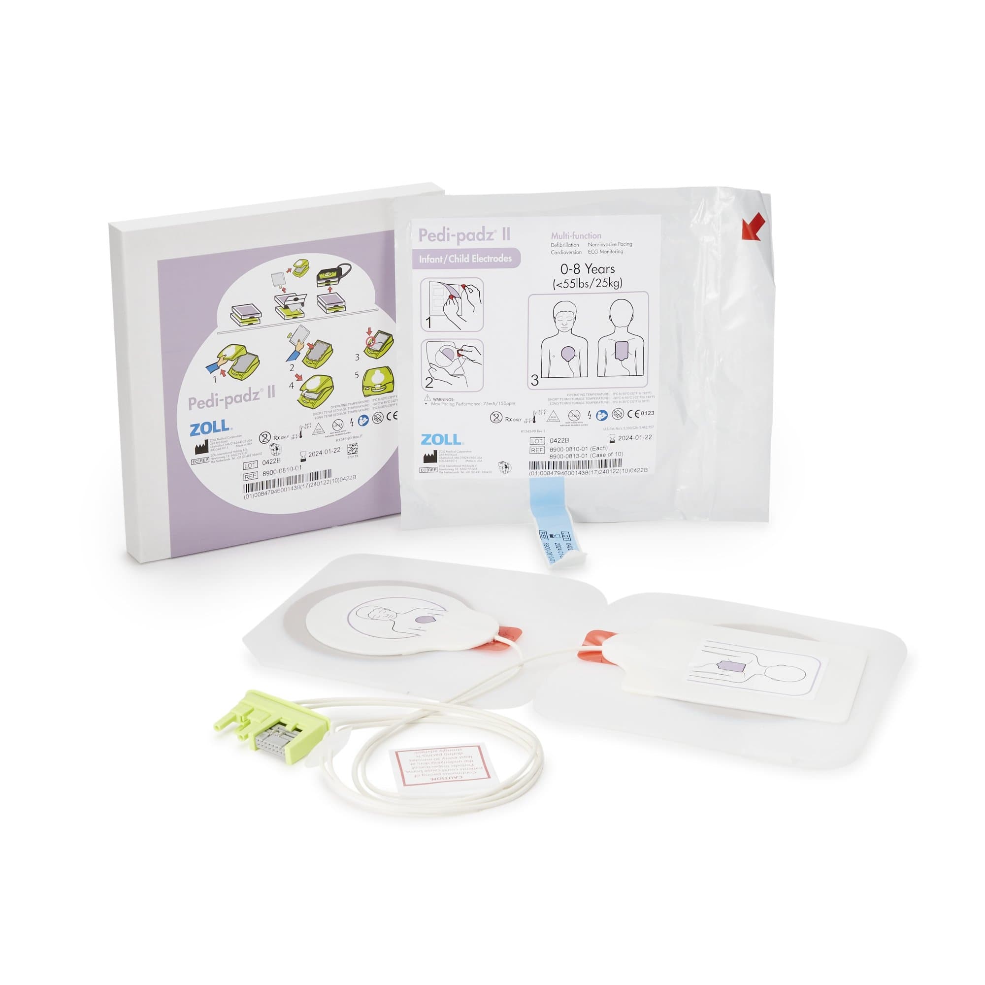 Pedi-padz II Pediatric Electrode for AED Plus Defibrillator