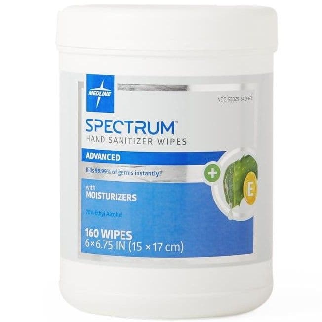 Medline Spectrum Advanced Hand Sanitizer Wipes - Image 2