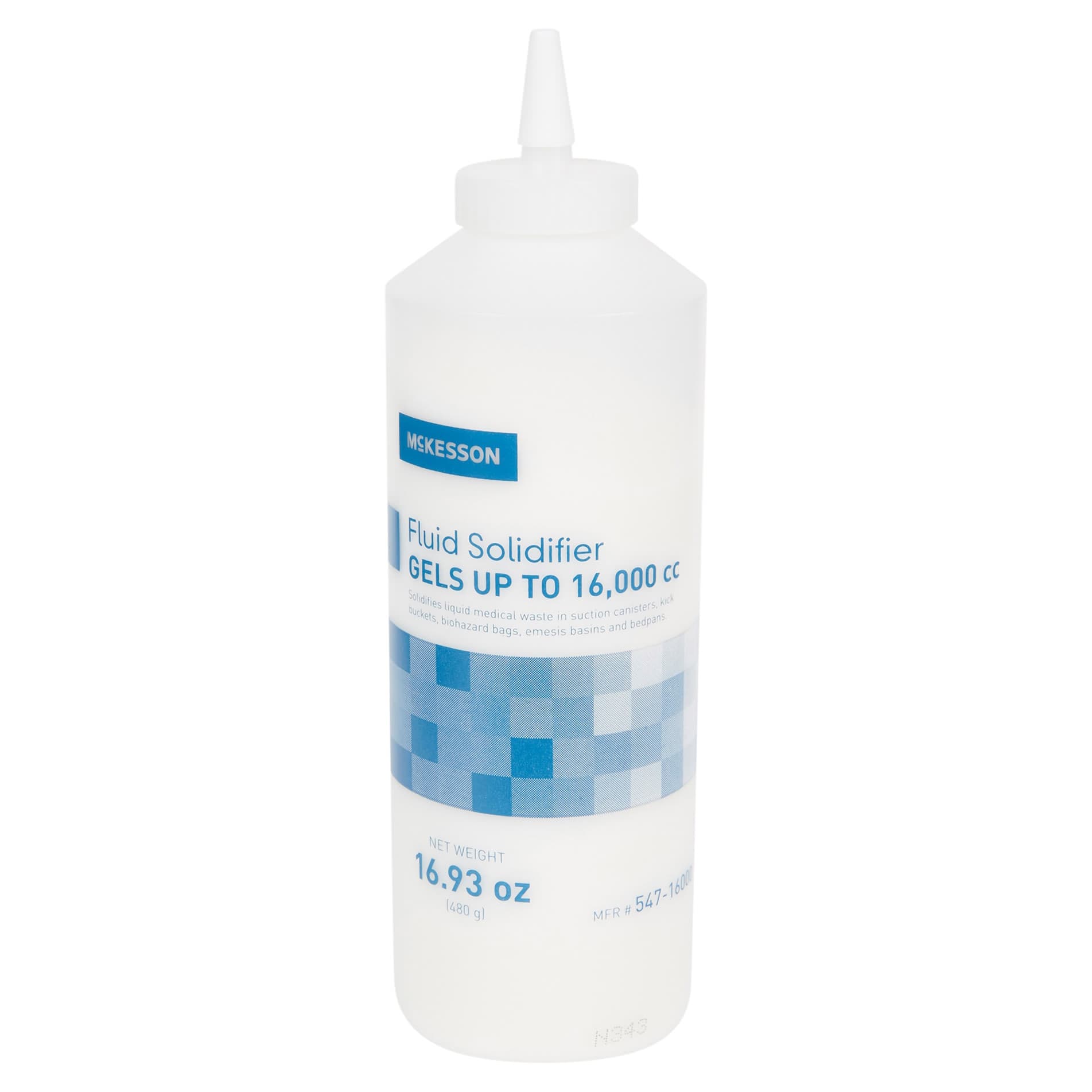 McKesson Fluid Solidifier, Spout Cap Bottle, 16.93 oz, Gels upto 16000 cc - Image 1