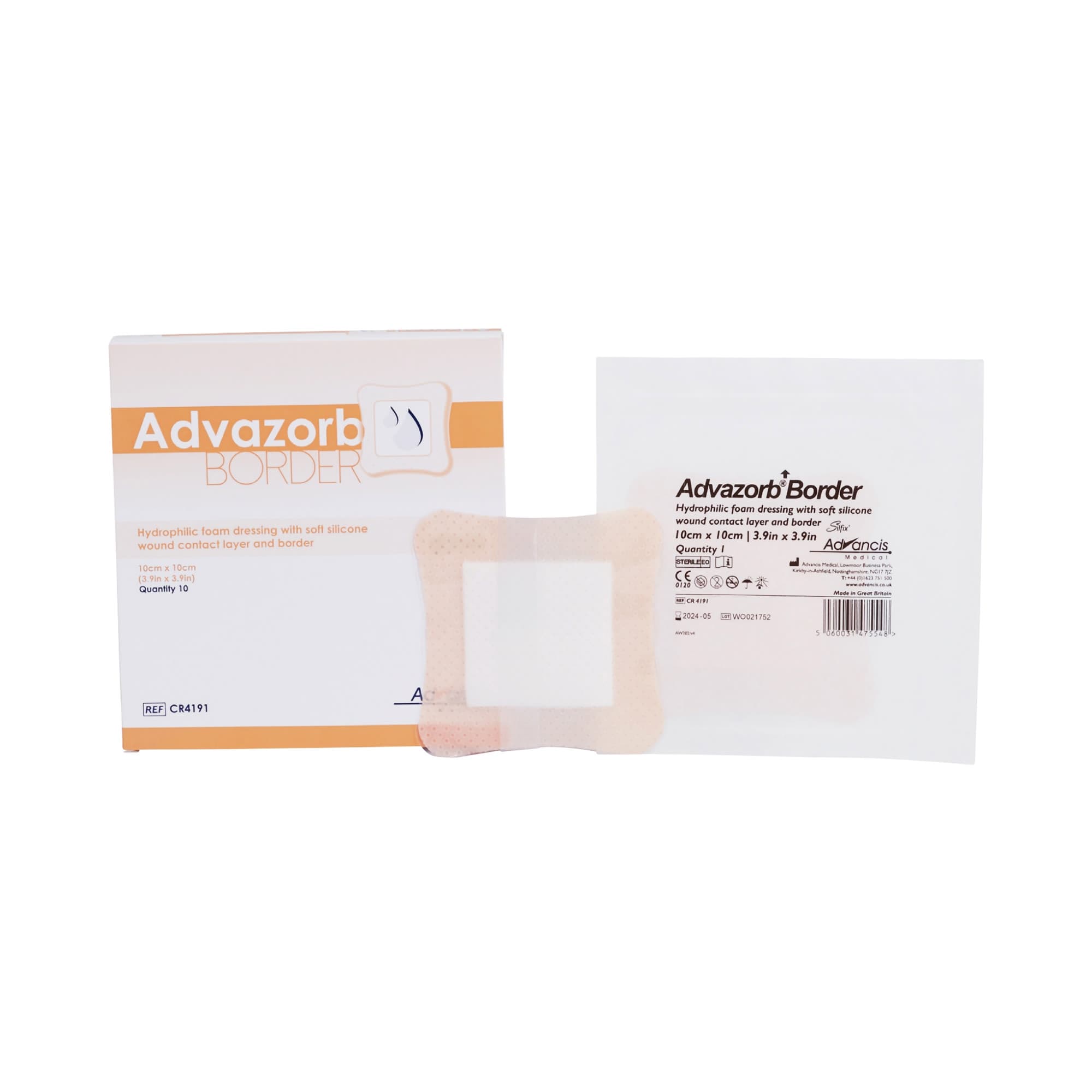 Advazorb Border Hydrophilic foam dressing - Image 1