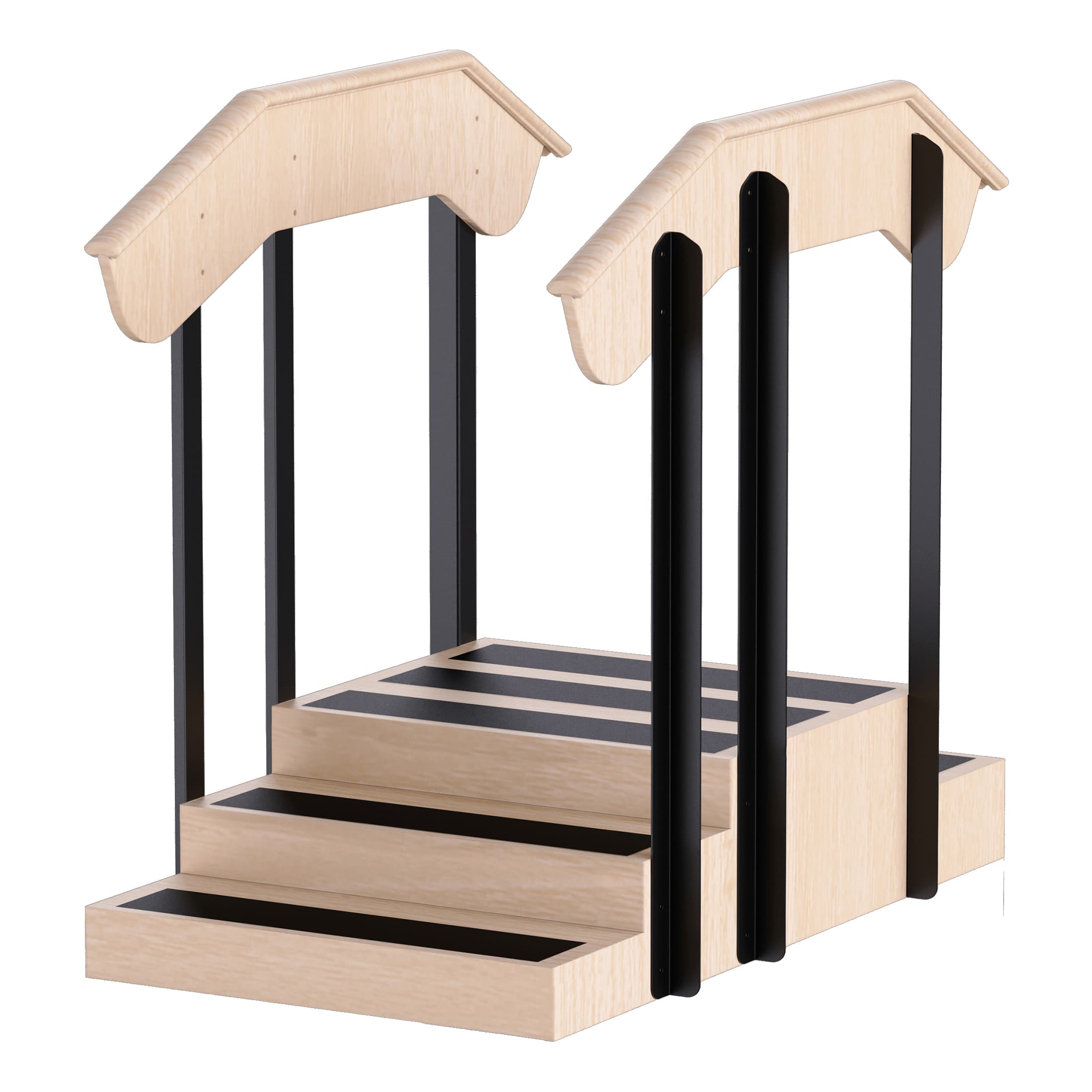Hausmann Timber 5-Step Training Mini Staircase with Platform